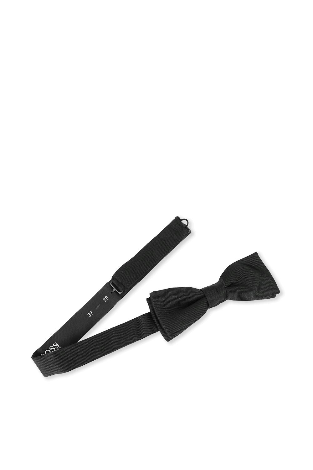Bow Tie in Black With Embroidery image number null BOSS
