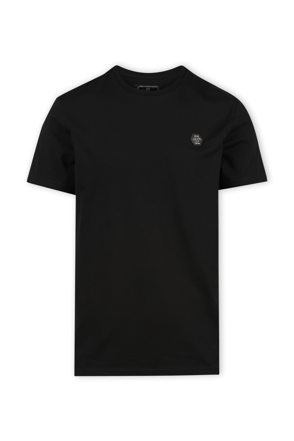 תמונה קידמית של T-shirt Platinum Cut Round Neck Original in Black