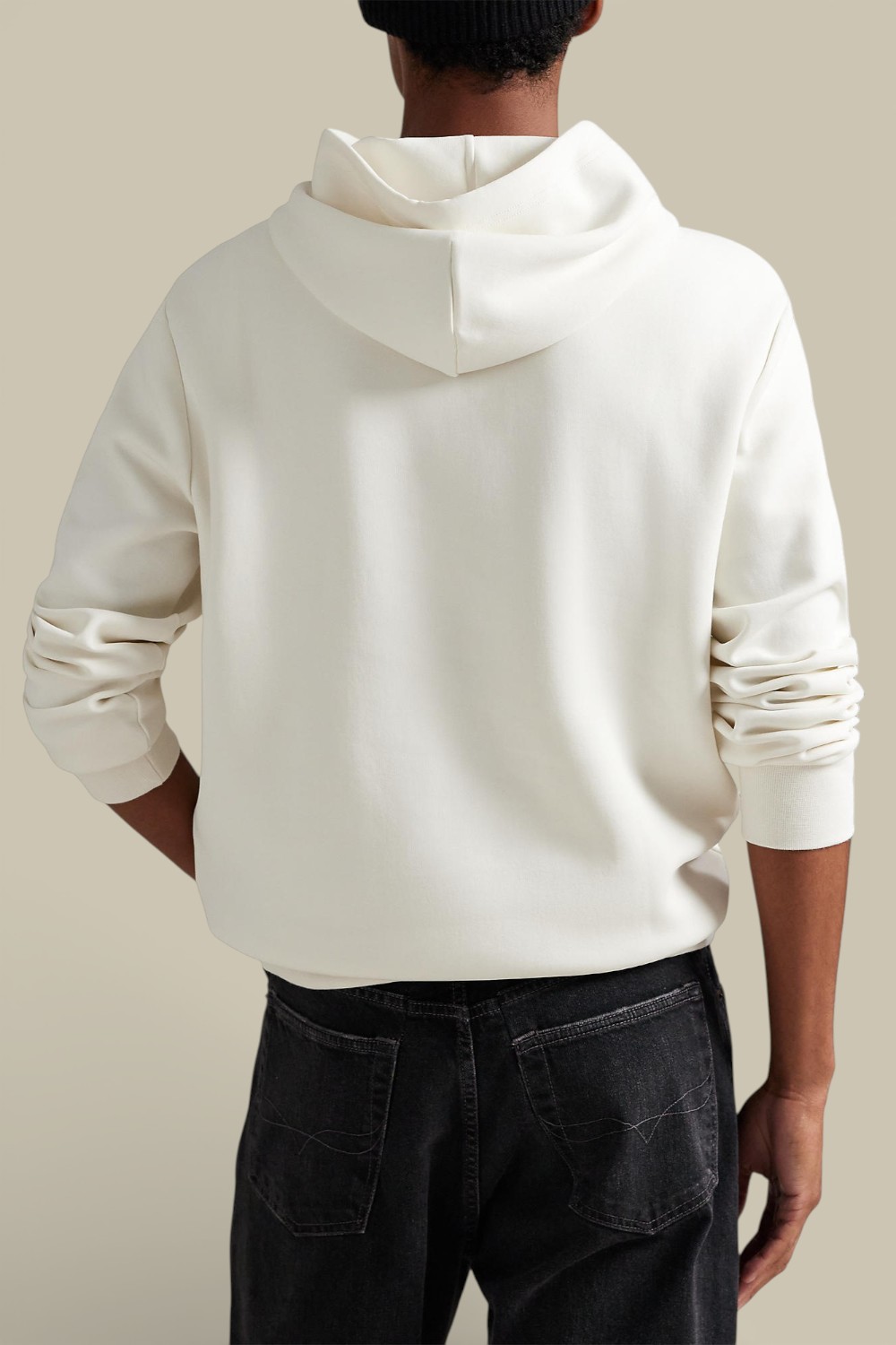 תמונת דוגמן אחורית של קפוצ'ון כותנה