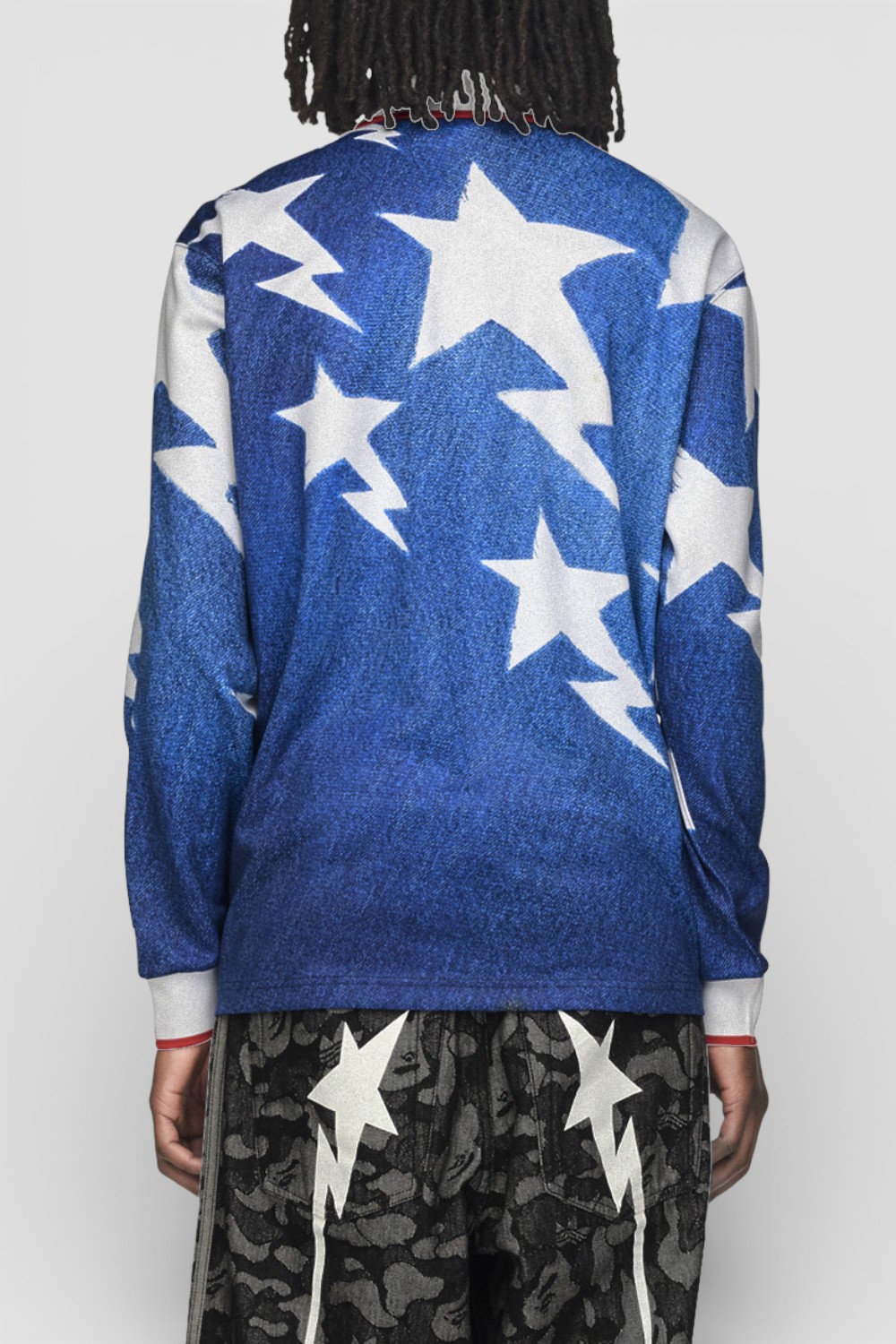 תמונת דוגמן אחורית של חולצת ג׳רזי אדידס X בייפ