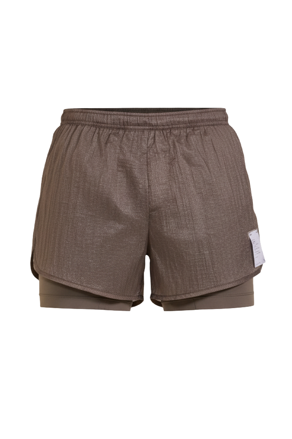 תמונה קידמית של מכנסי ריצה קצרים בשילוב טייץ ריפסטופ 3