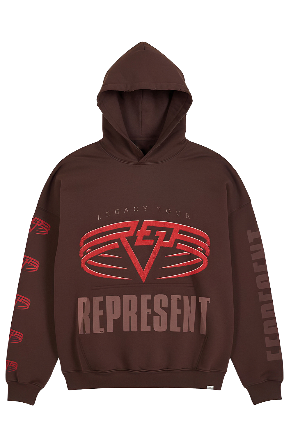 תמונה קידמית של סווטשירט קפוצ'ון דו צדדי