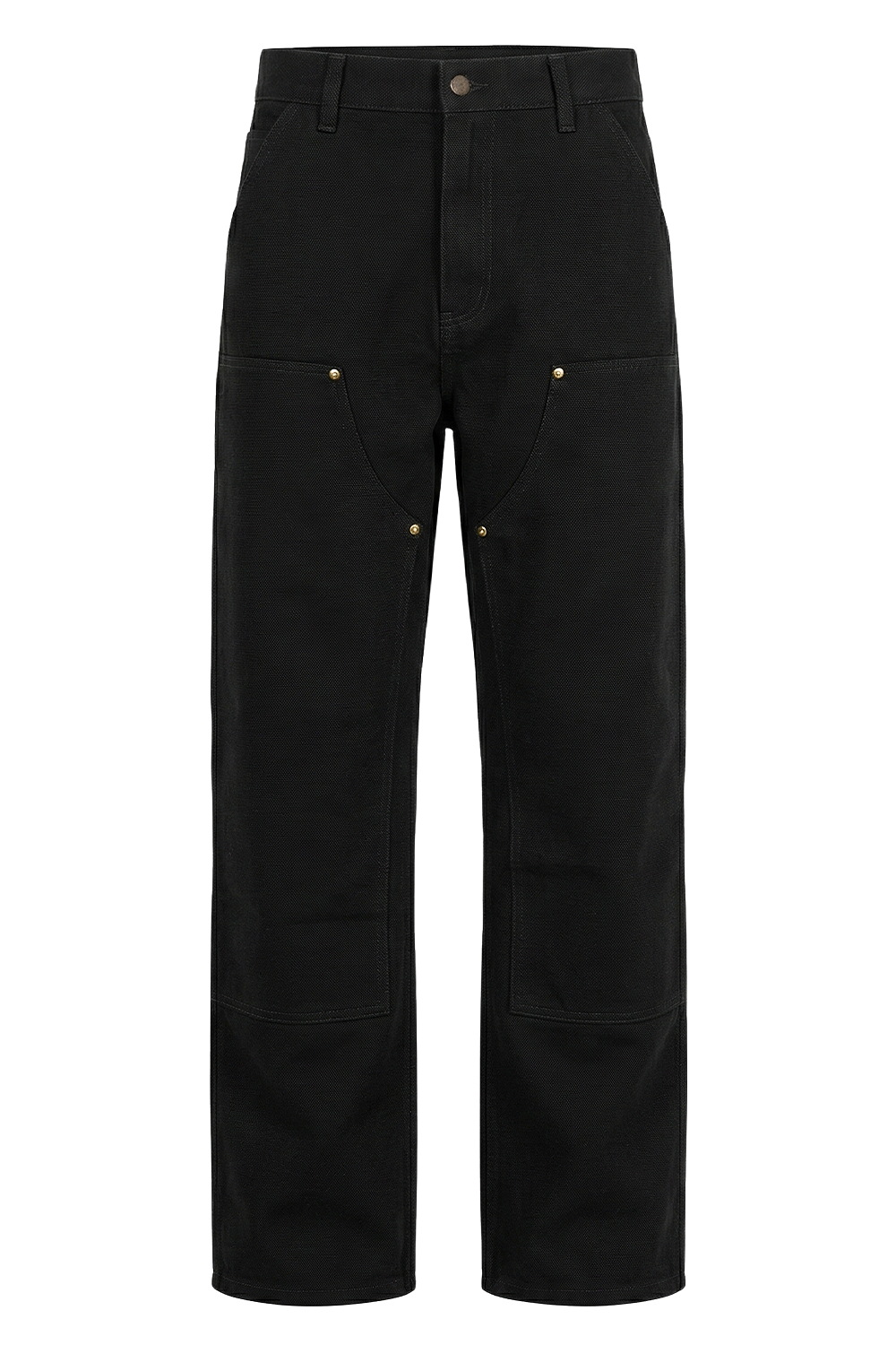 תמונה קידמית של מכנסיים בגזרה רחבה