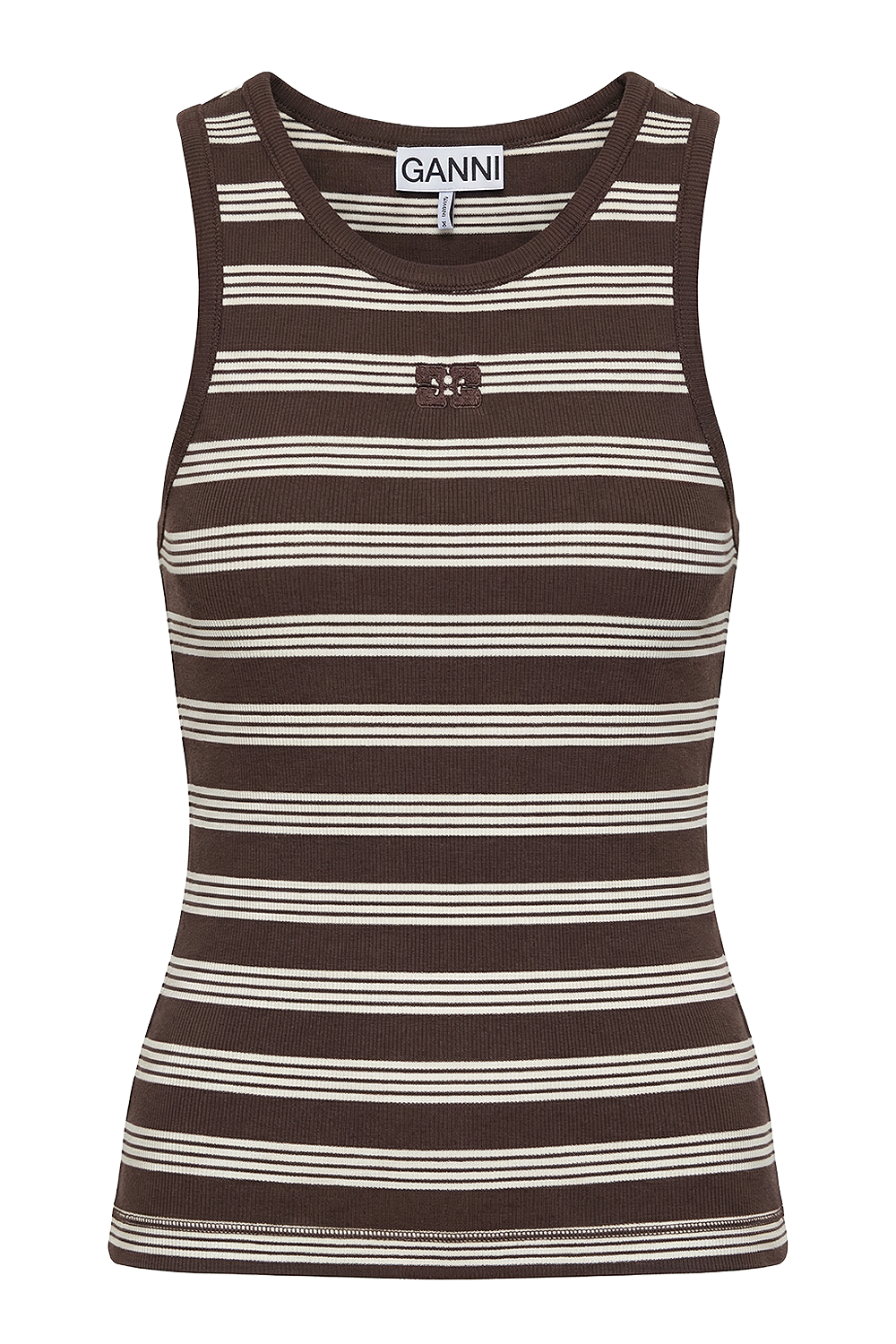 תמונה קידמית של גופיית ריב פסים