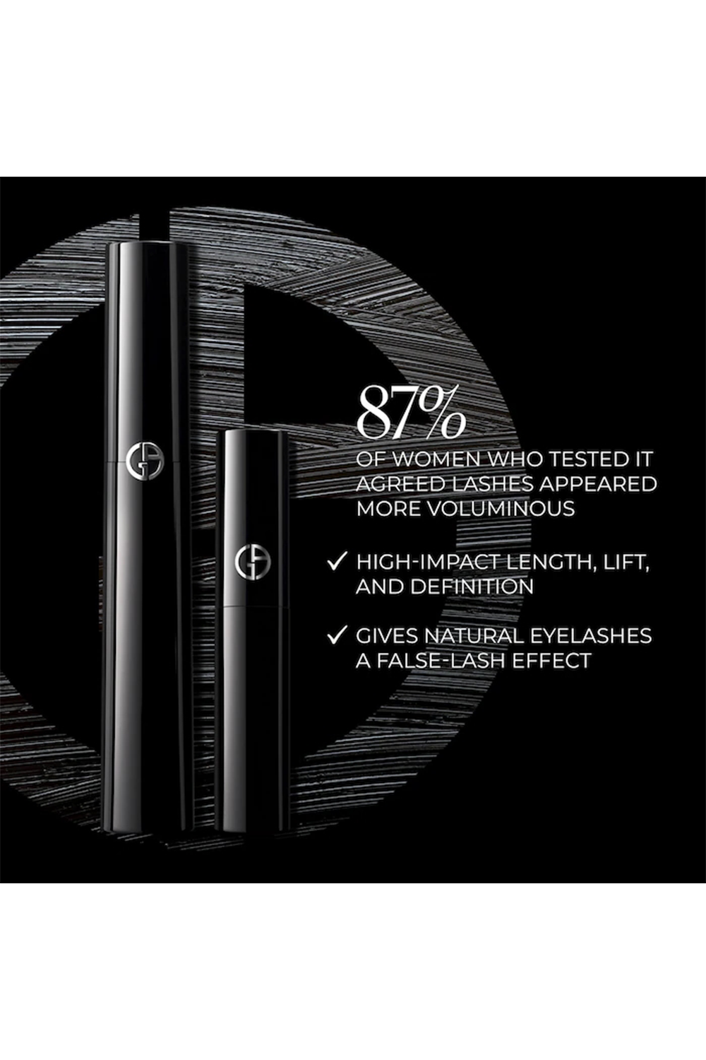 תמונת תקריב של מארז מסקרה ושתי צלליות