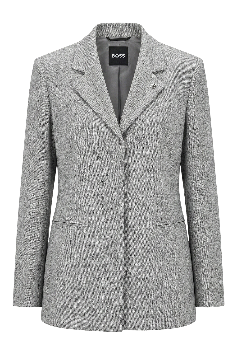 תמונה קידמית של בלייזר מחויט