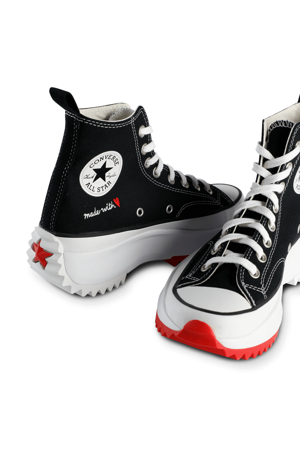 תמונת תקריב של Valentine's Day Run Star Hike High Top in Black