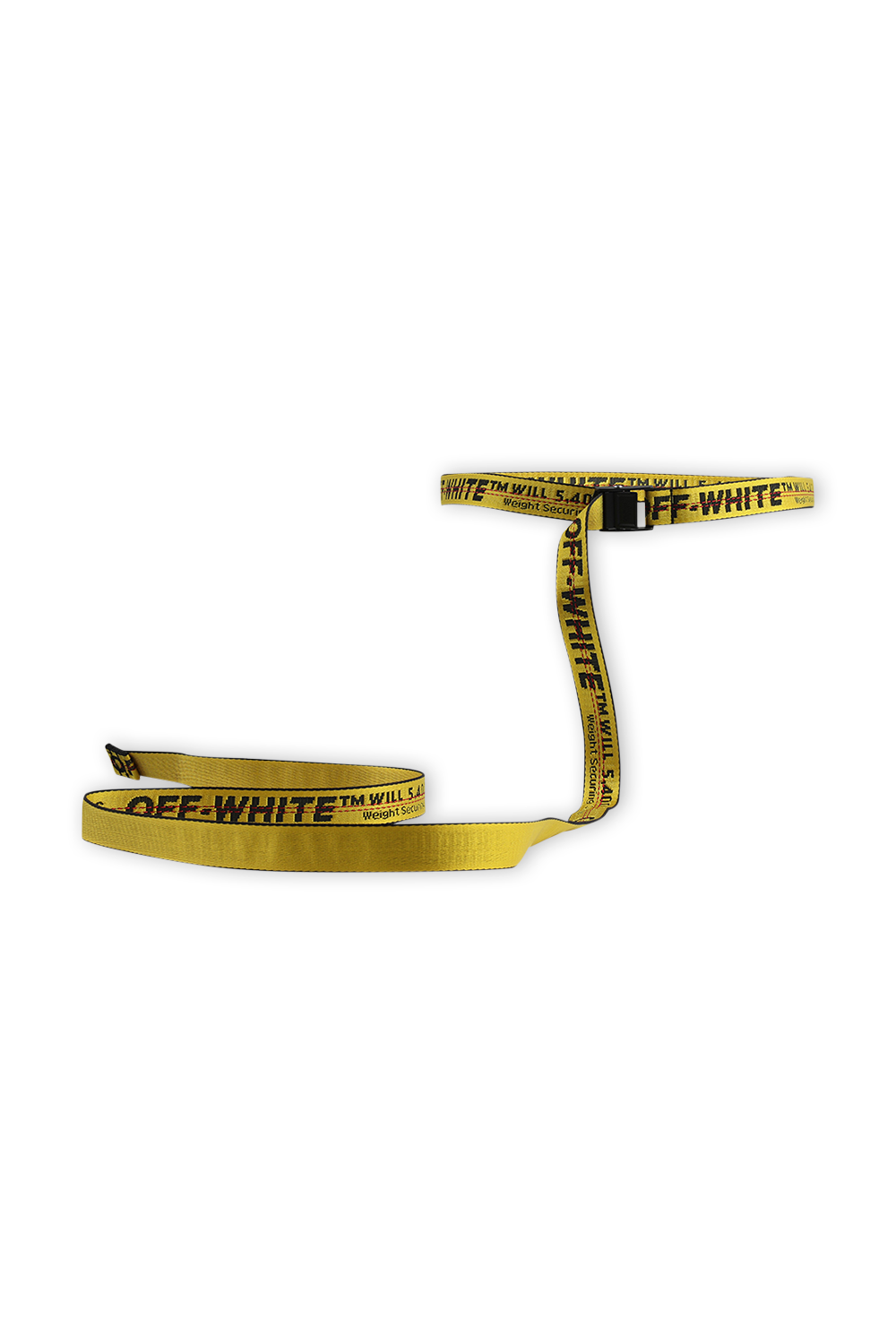 חגורת מיני תעשייתית בצהוב OFF WHITE