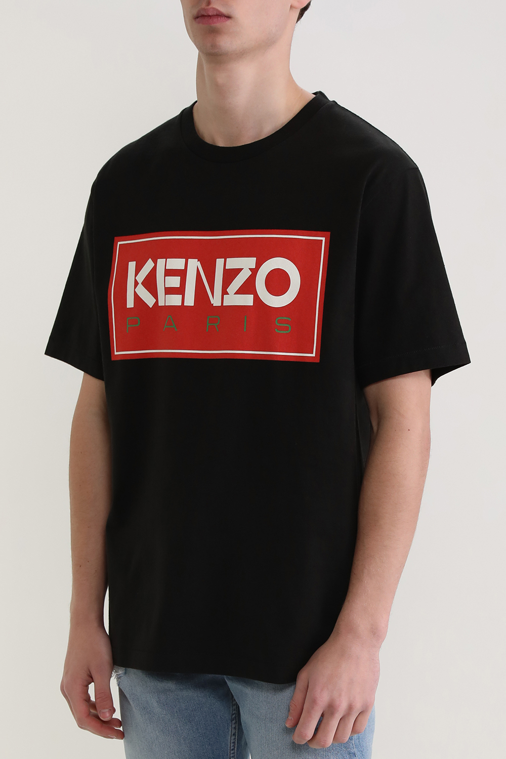 חולצת טי קצרה עם הדפס לוגו KENZO
