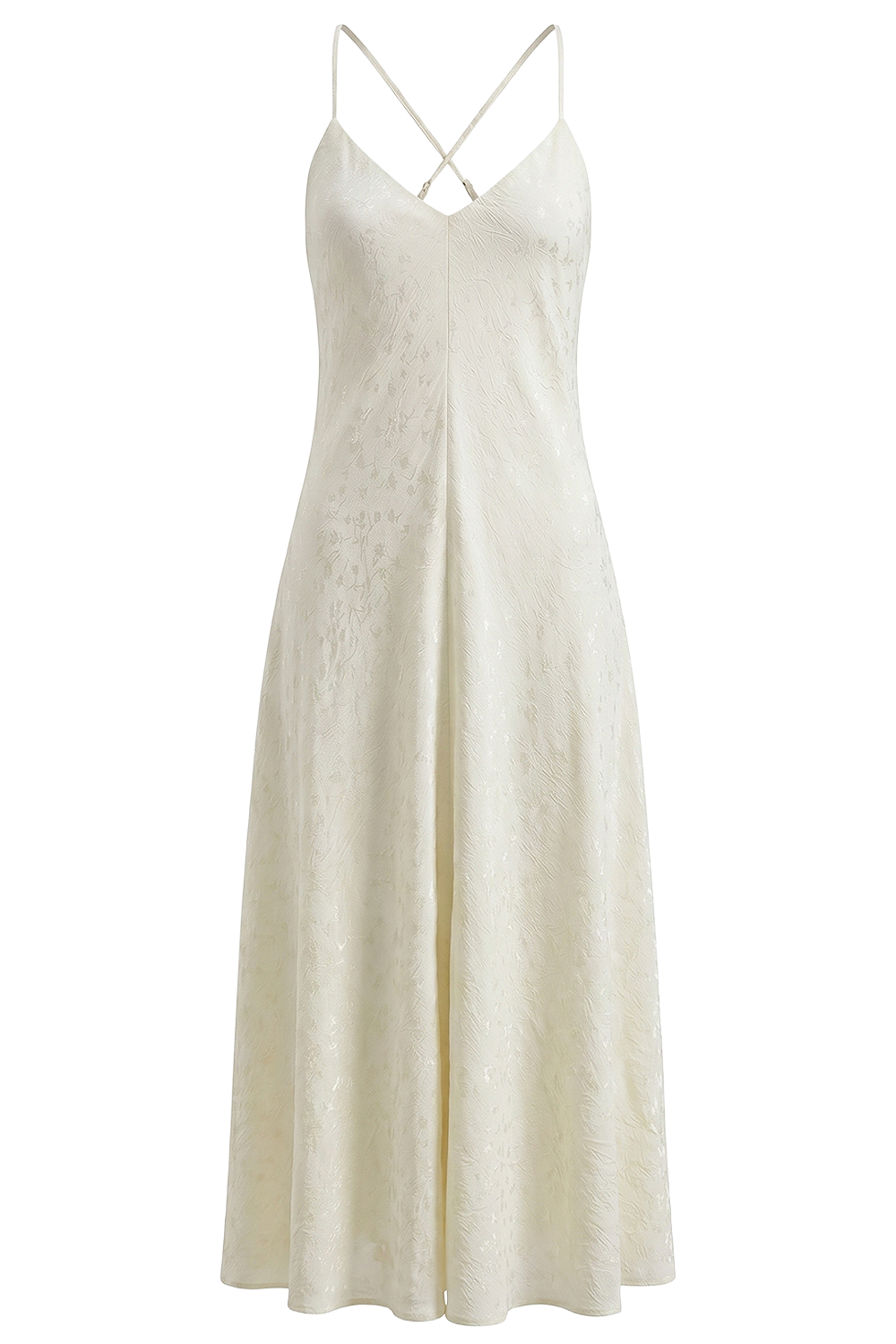 תמונה קידמית של שמלת מקסי פרחונית