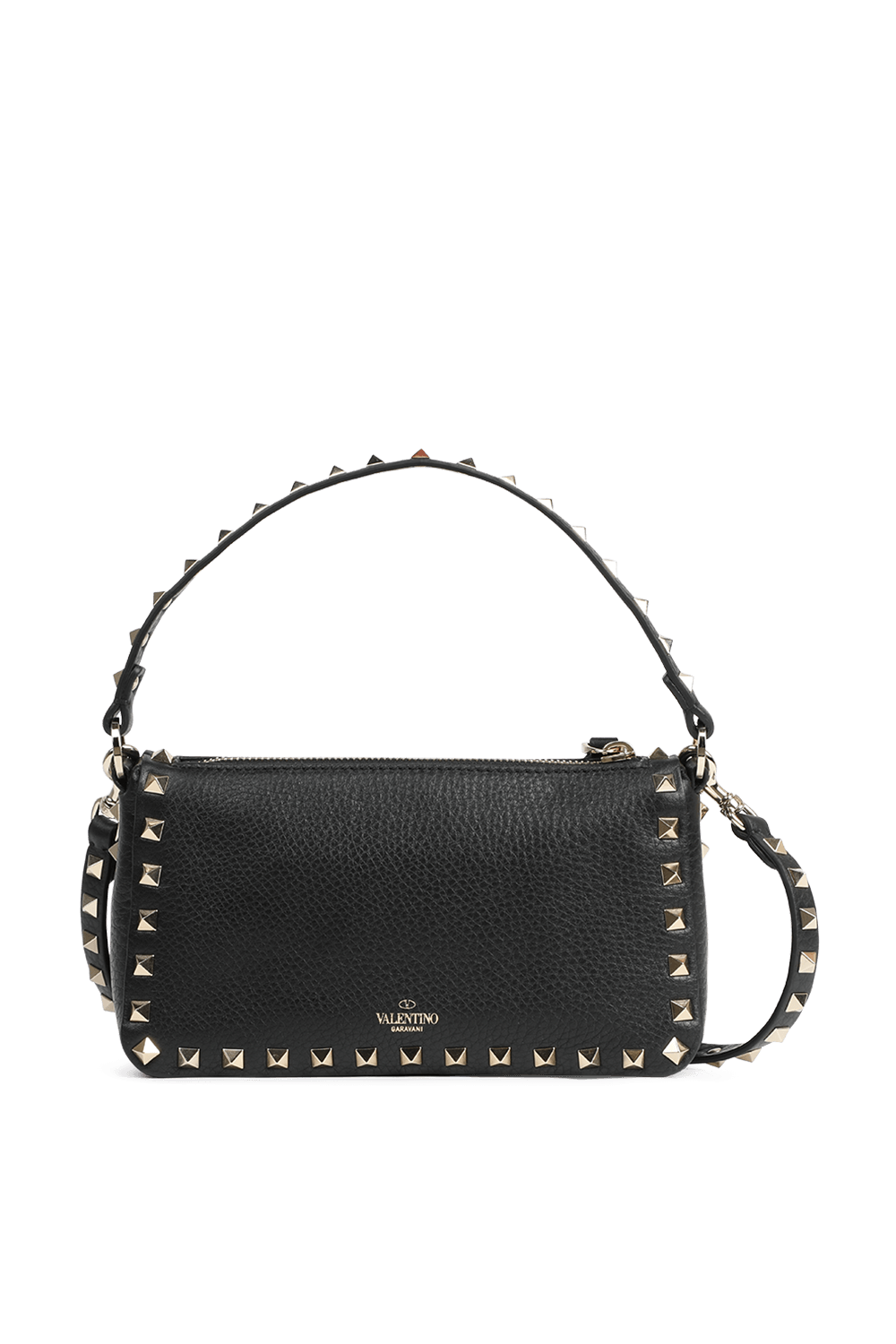 תמונה קידמית של תיק כתף קטן בצבע שחור