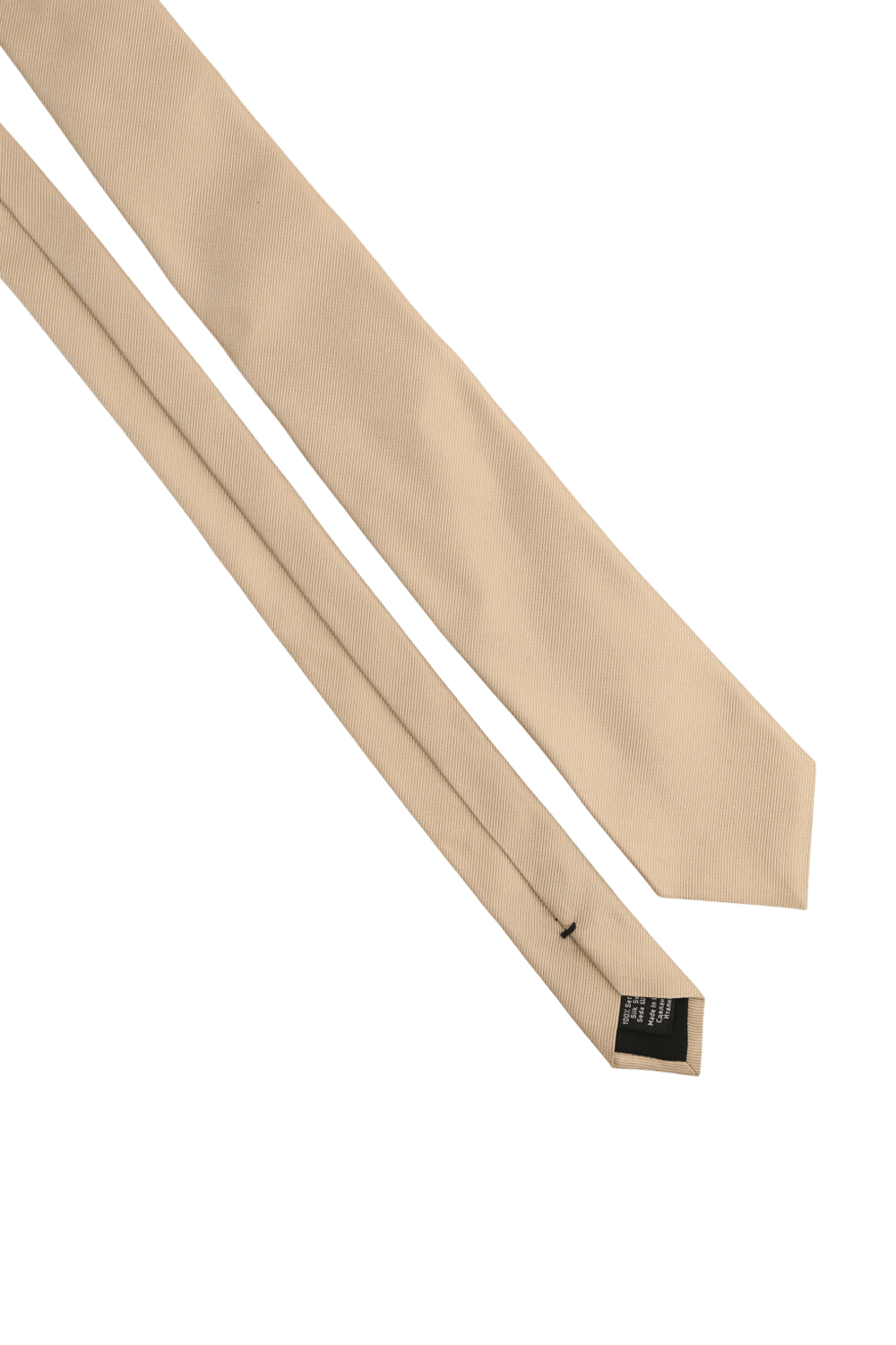 תמונה אחורית של עניבת משי