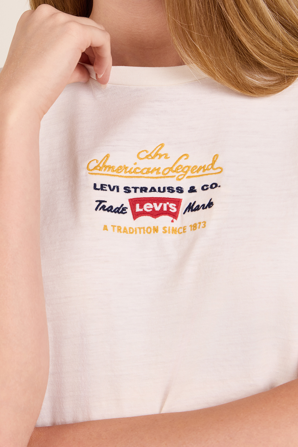 תמונת תקריב דוגמן של חולצת טי