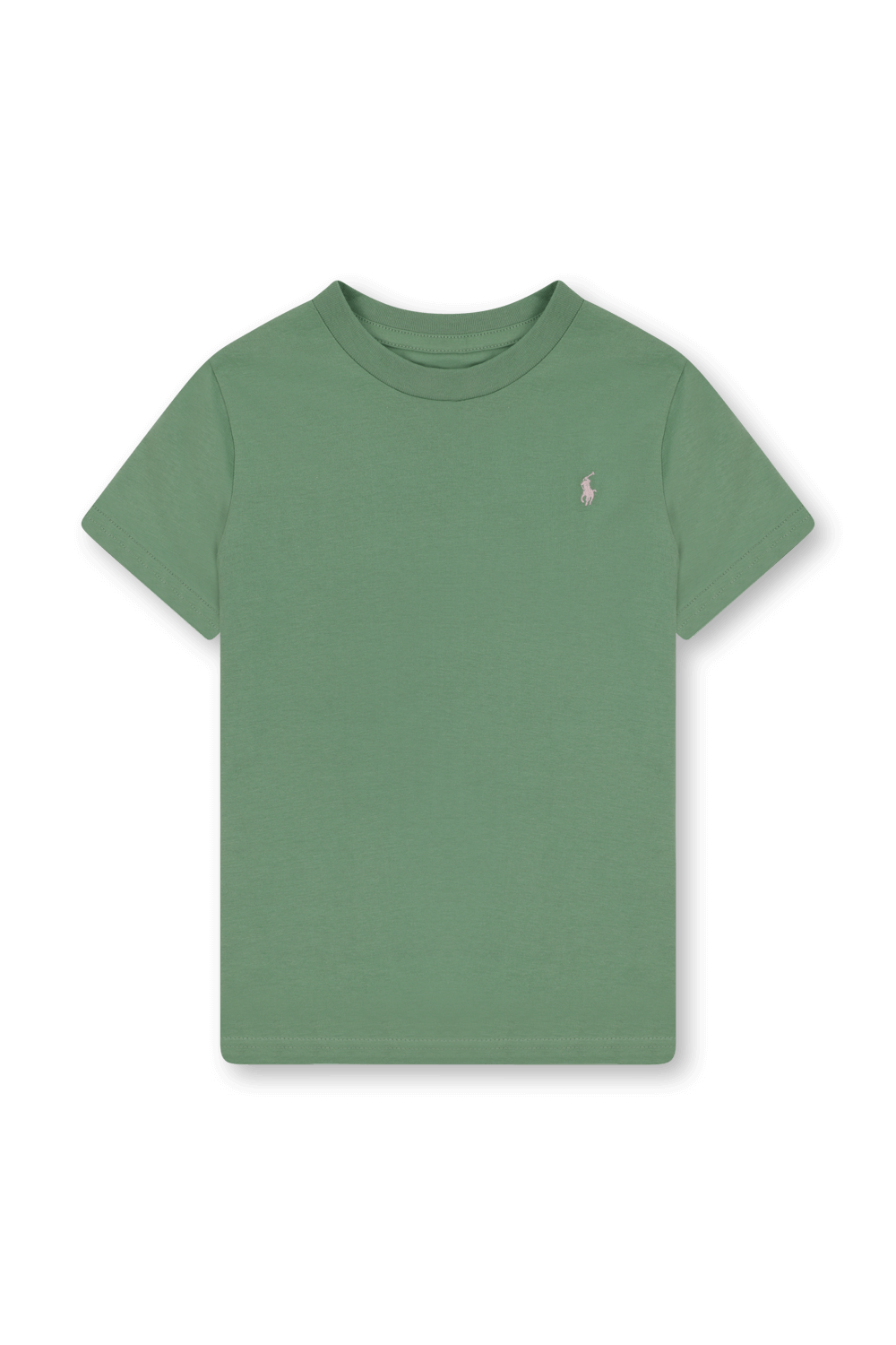 גילאי 8-16 חולצת טי ירוקה עם רקמת הפרש POLO RALPH LAUREN KIDS
