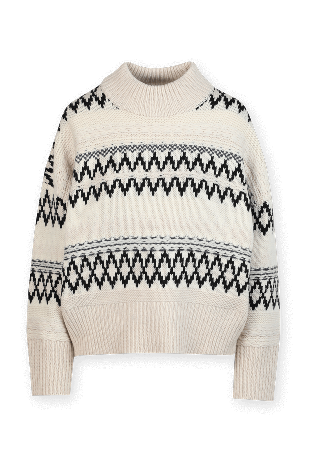 סוודר מצמר מרינו בצבע שמנת RAG & BONE