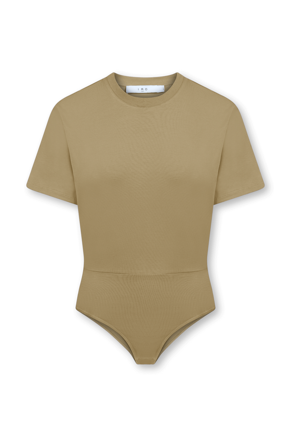 תמונה קידמית של בגד גוף טי עם כריות בכתפיים