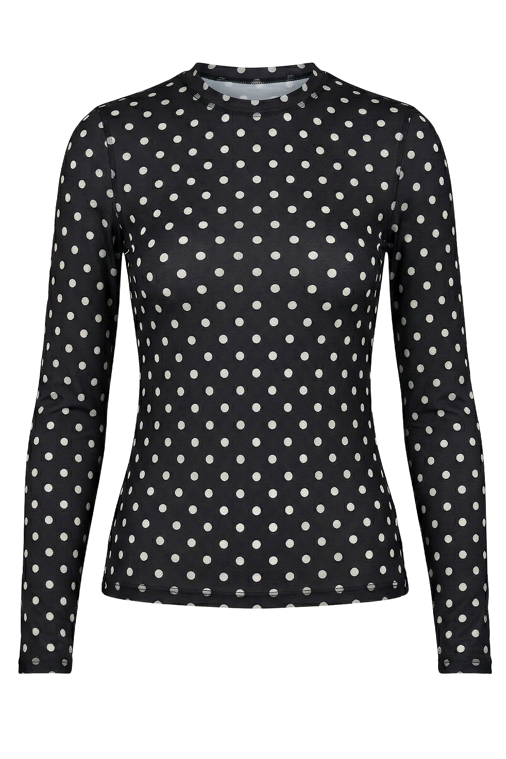 תמונה קידמית של חולצת נקודות