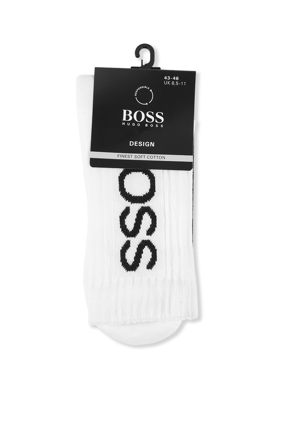 תמונה קידמית של Bold Logo Socks in White