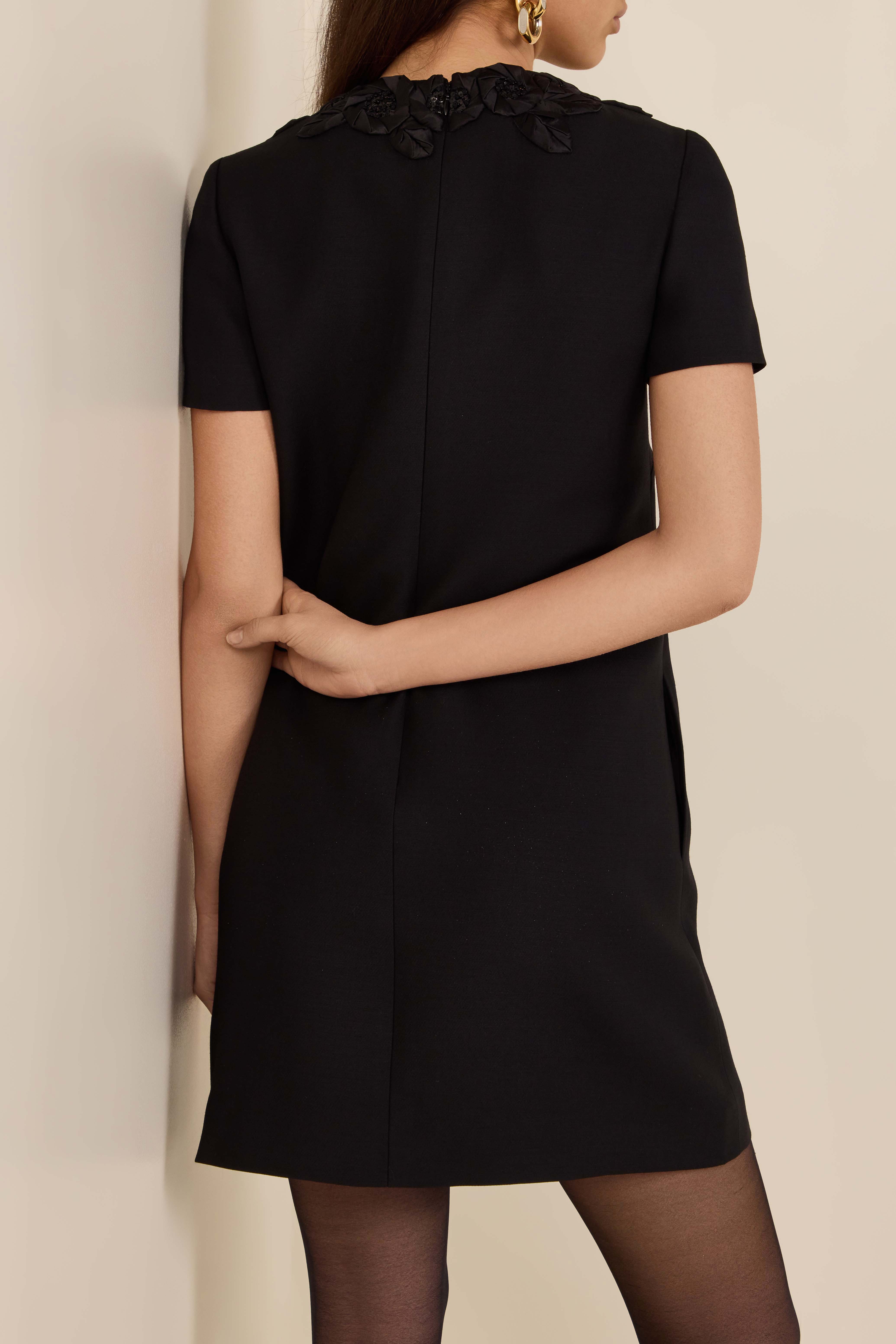 תמונת דוגמן אחורית של שמלת מיני