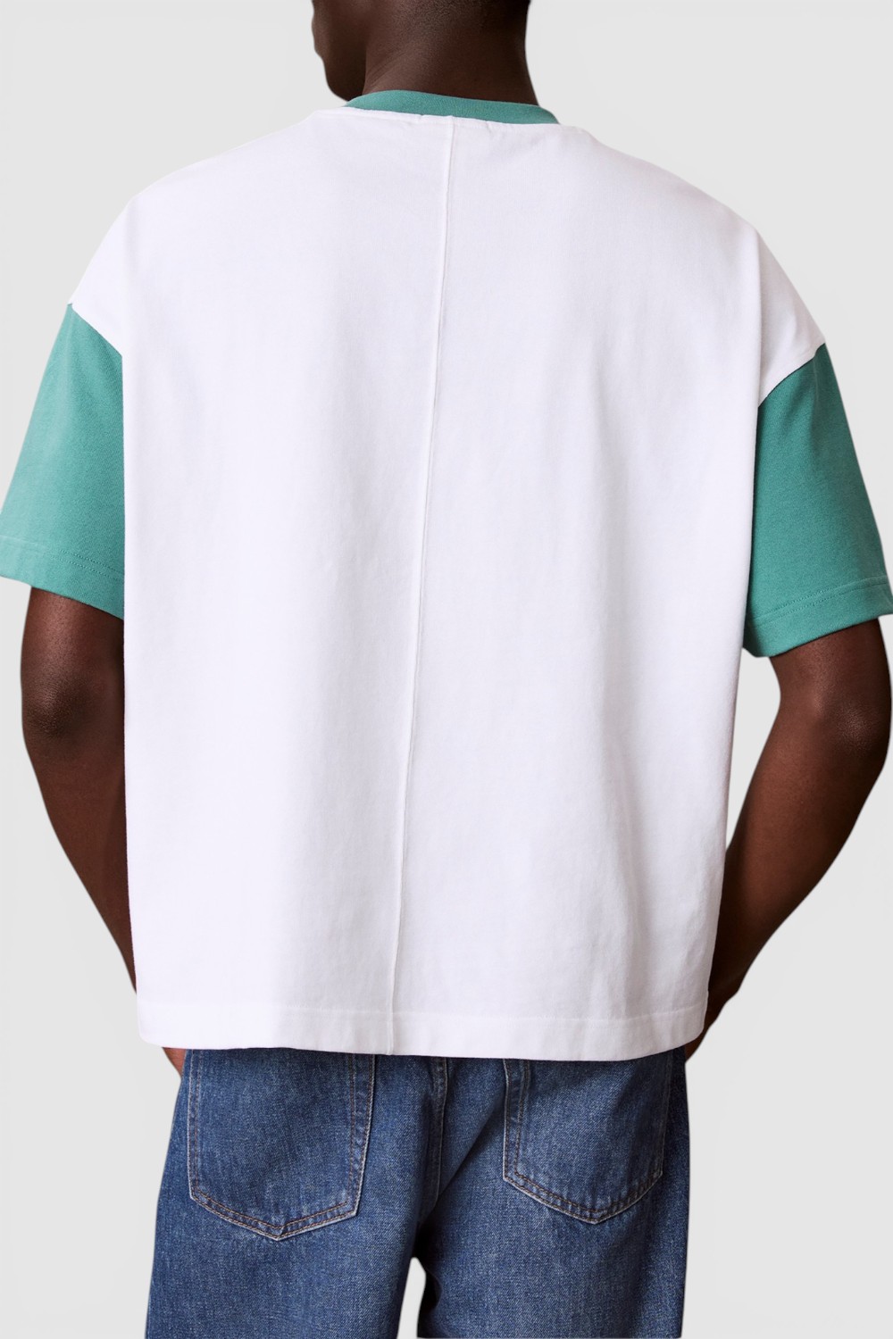 תמונת דוגמן אחורית של חולצת טי