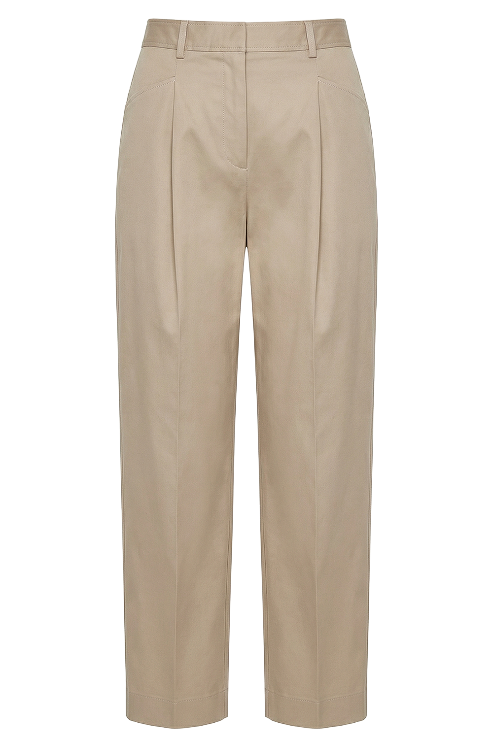 תמונה קידמית של מכנסיים מחוייטים בגזרה ישרה