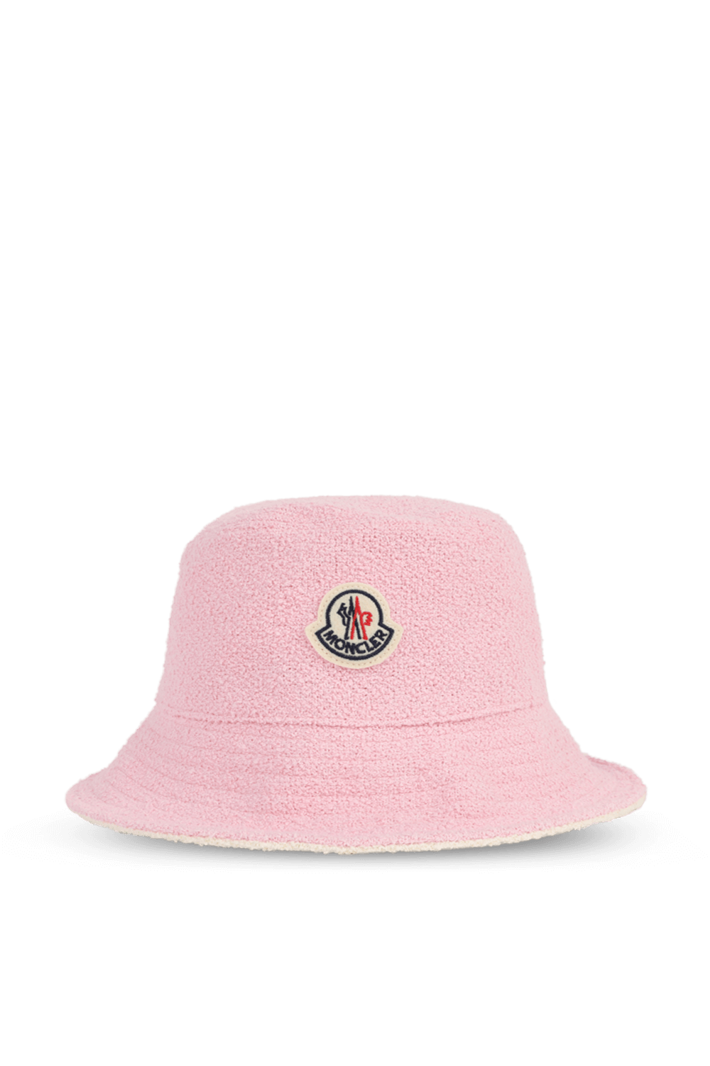 כובע באקט עם תגית ממותגת בגוון ורוד MONCLER