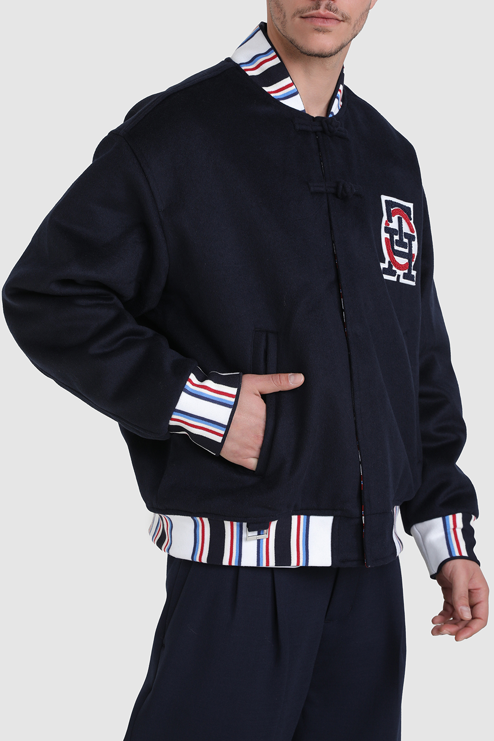 תמונת דוגמן קידמית של טומי X קלוט ז'קט בומבר