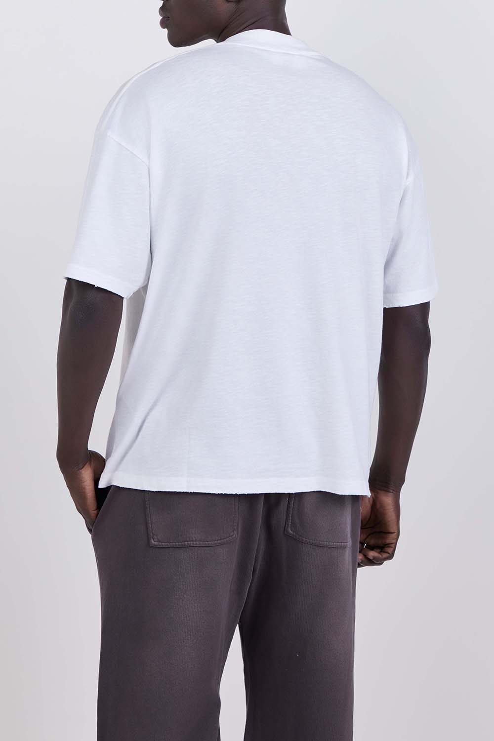 תמונת דוגמן אחורית של חולצת טי