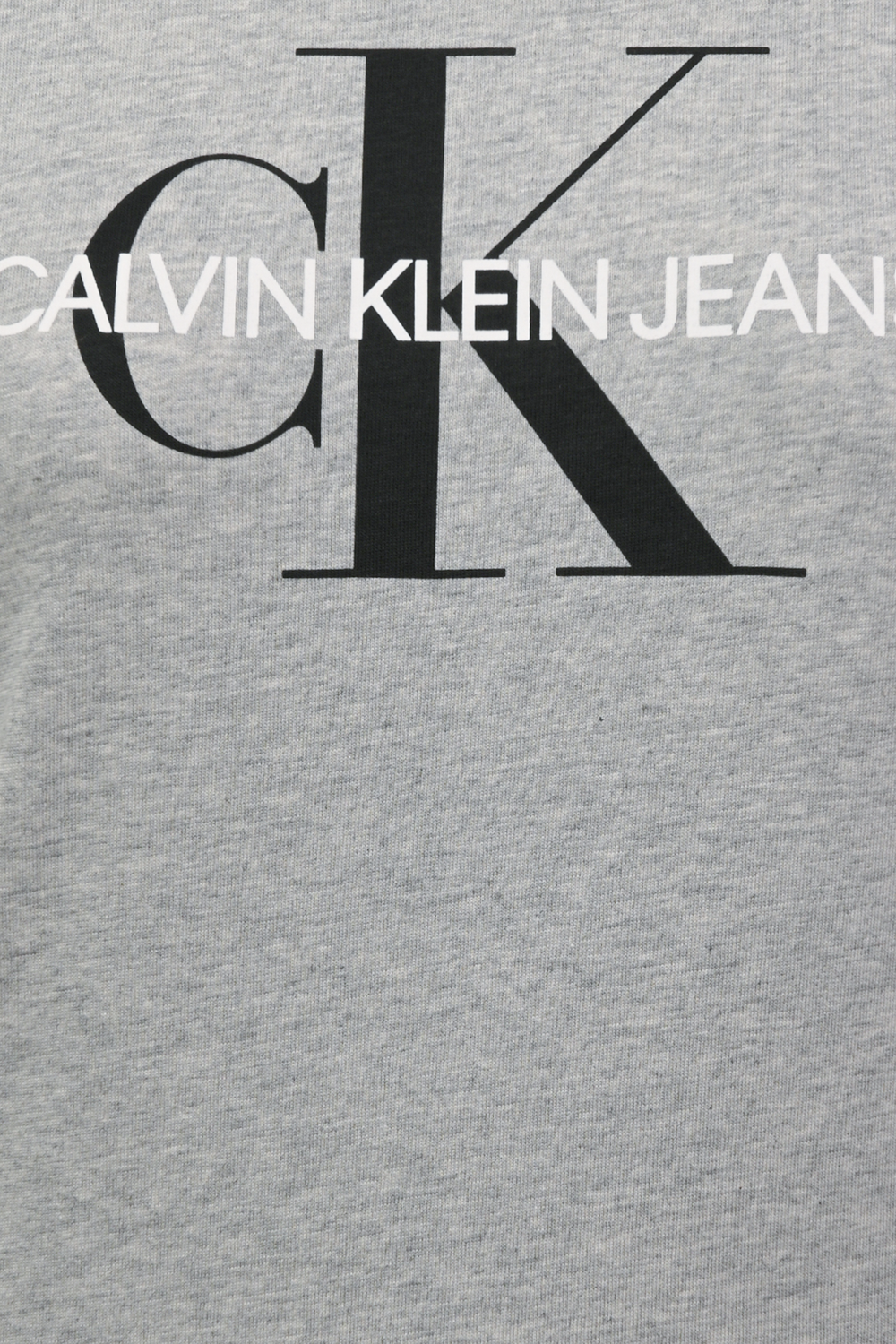 תמונה אחורית של Monogram Slim Tee In Grey