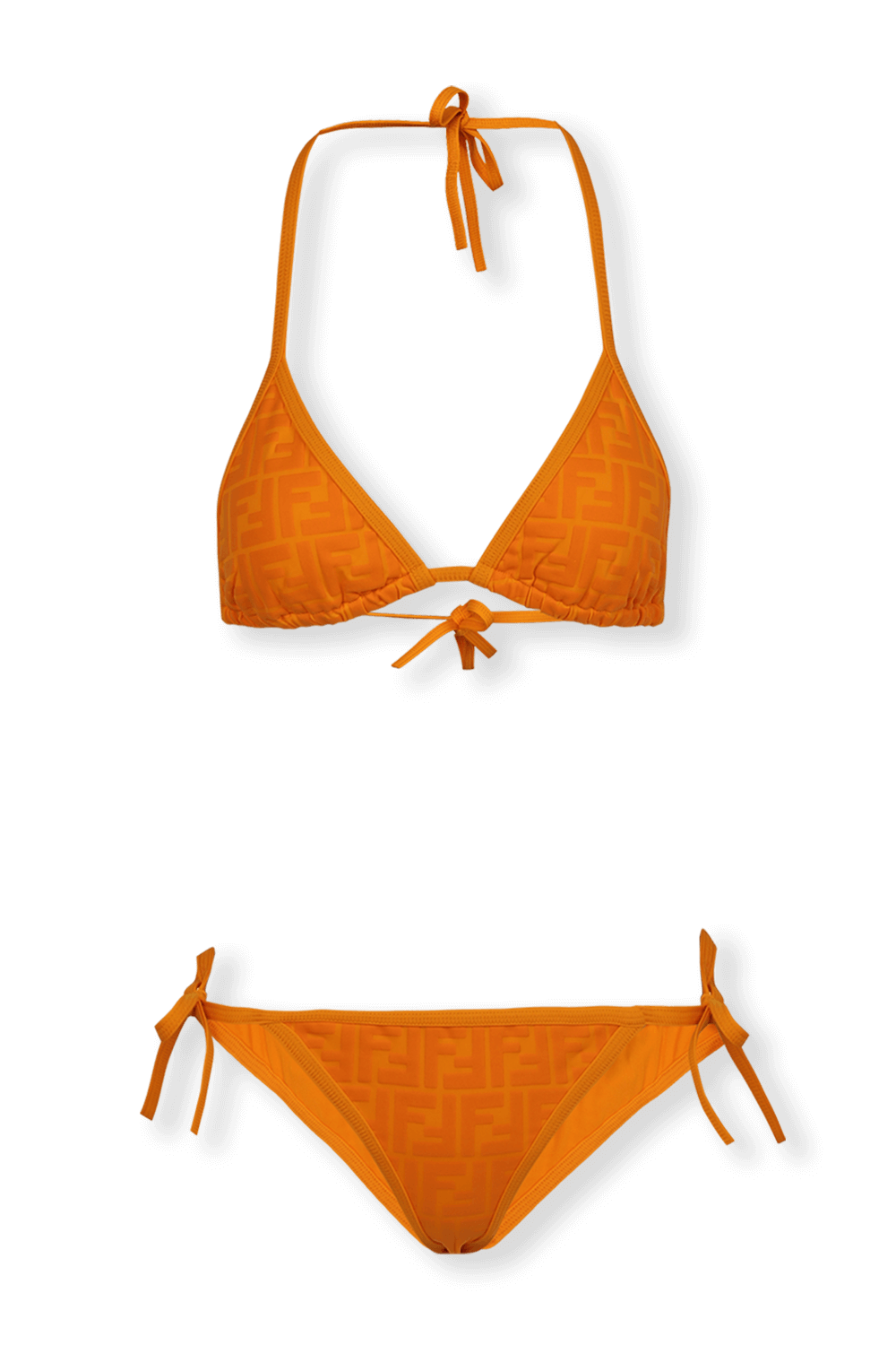 Triangle Bikini Set in Orange FENDI