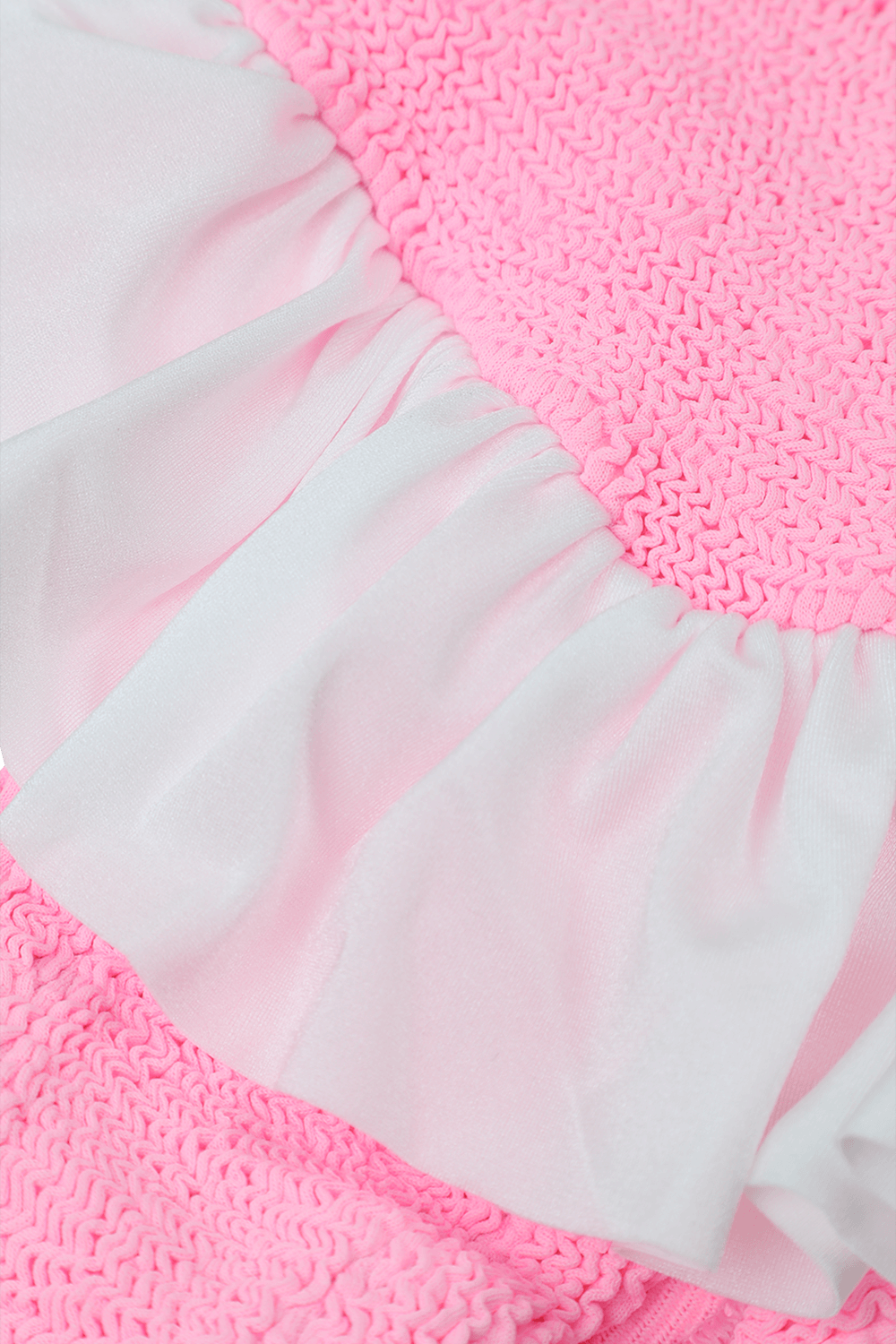 תמונת תקריב של בגד ים שלם דניס - גילאי 2-6 שנים