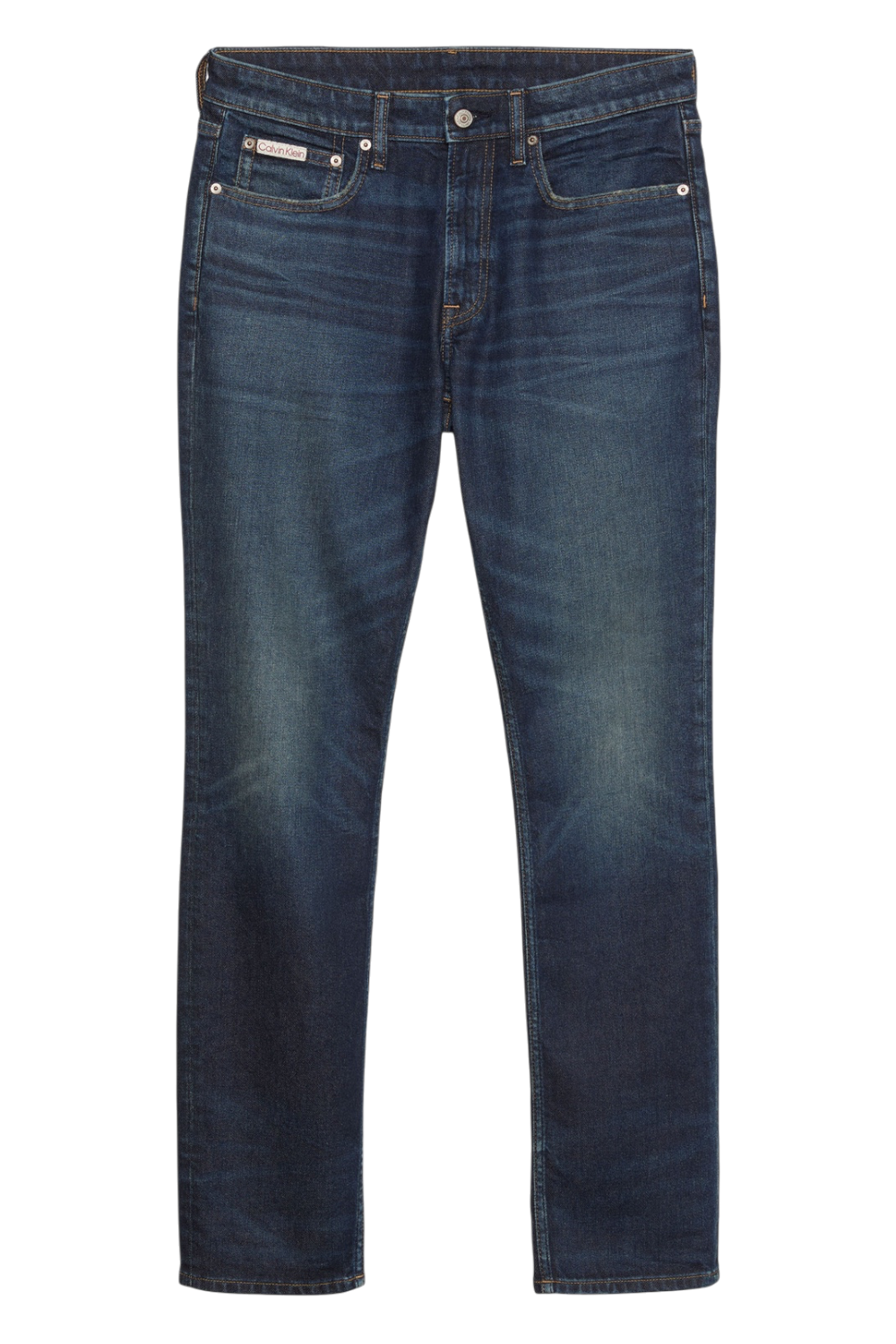 תמונה קידמית של מכנסי ג'ינס בגזרת סלים