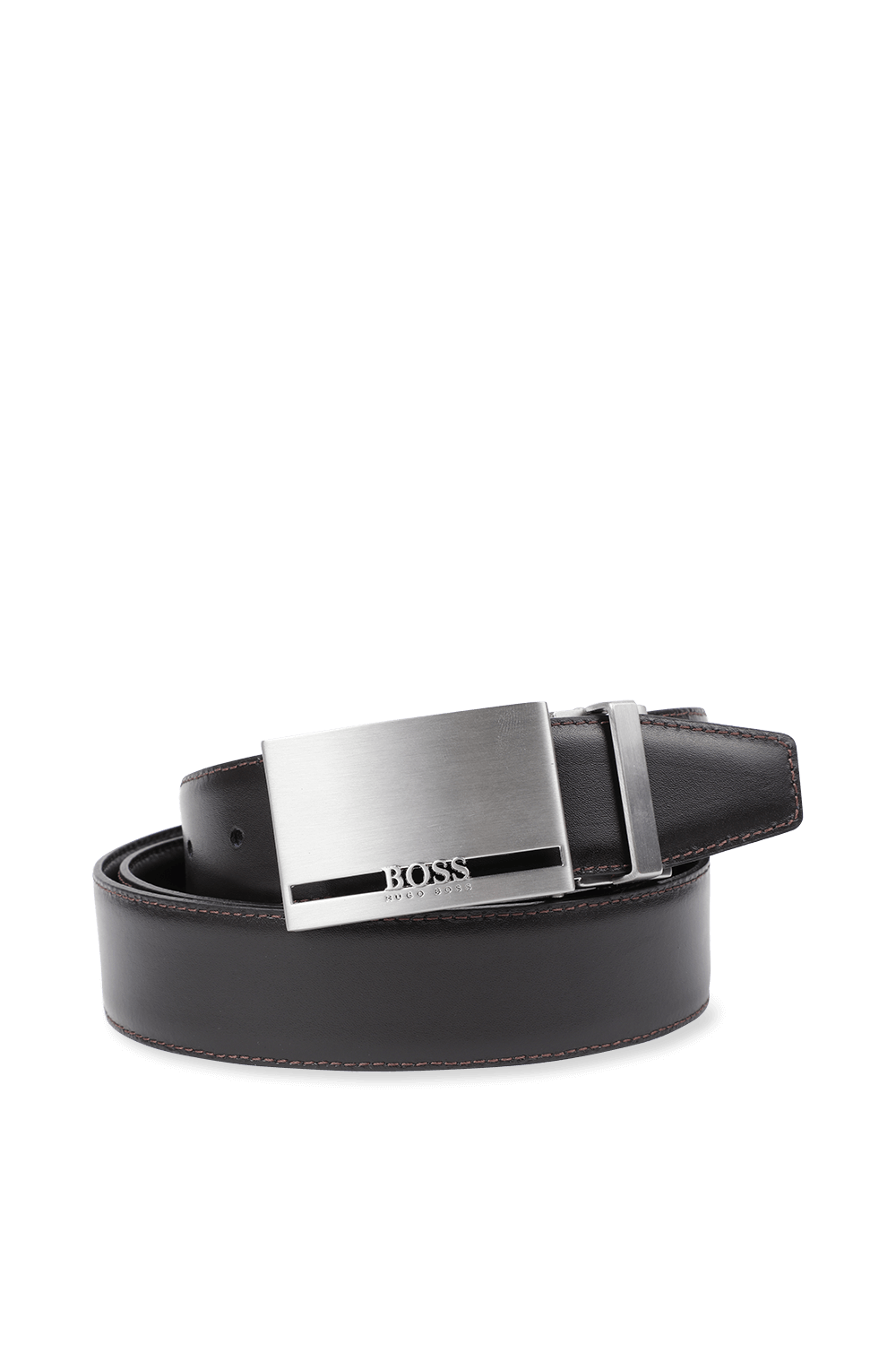 תמונת תקריב של Galliz Leather Belt in Black