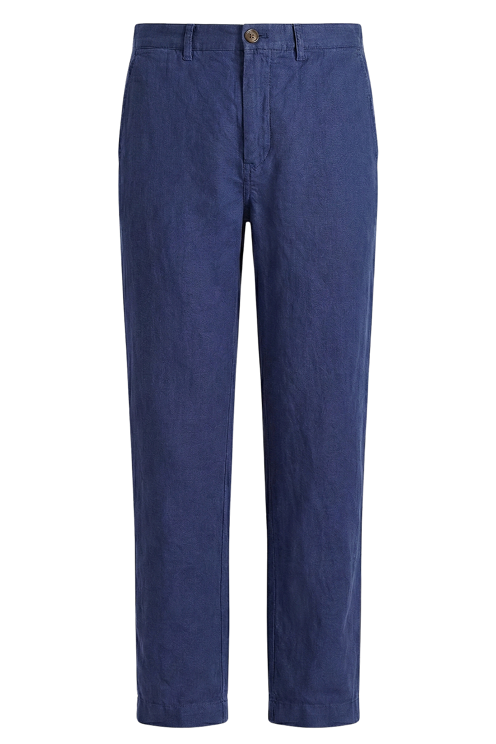 תמונה קידמית של מכנסי פשתן מחוייטים