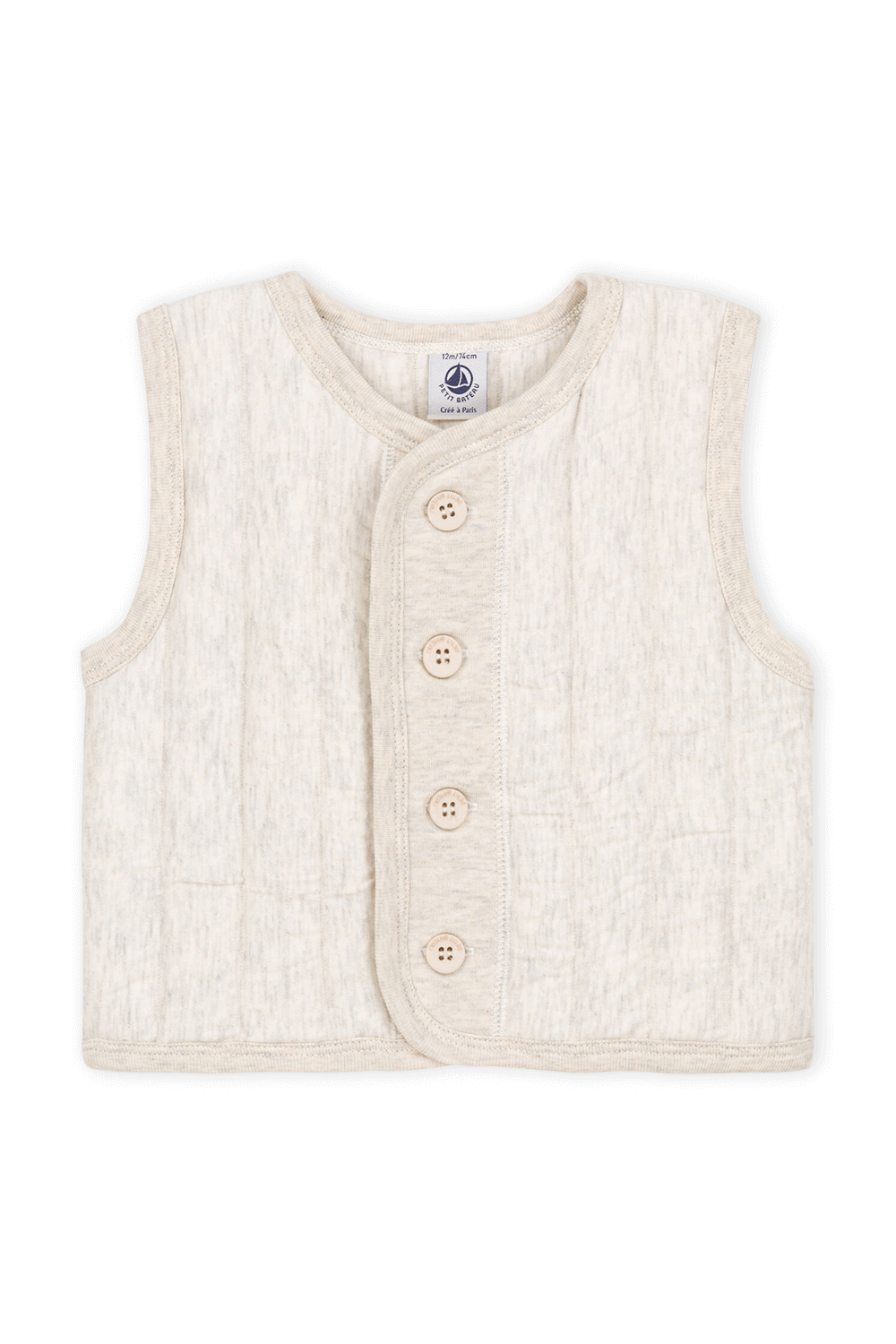 תמונה קידמית של וסט מכופתר - גילאי 6-12 חודשים