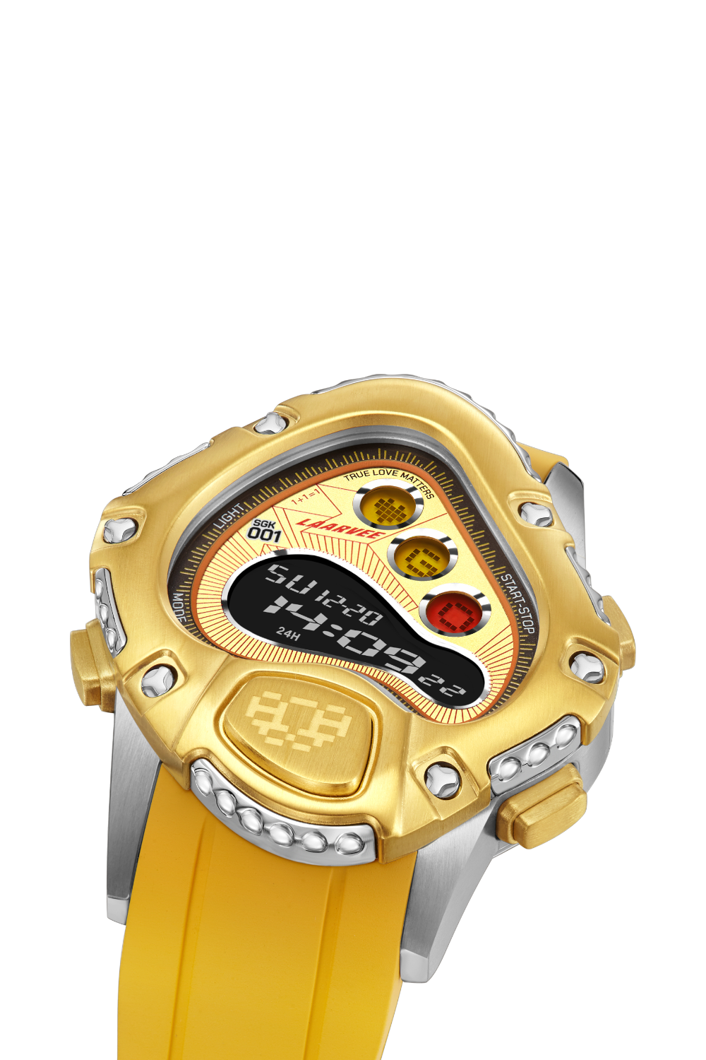 תמונת תקריב של שעון יד SINNGOUKI