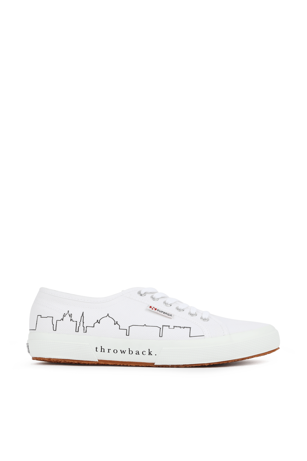 תמונה קידמית של Throeback x Superga  2750 Sneakers in White