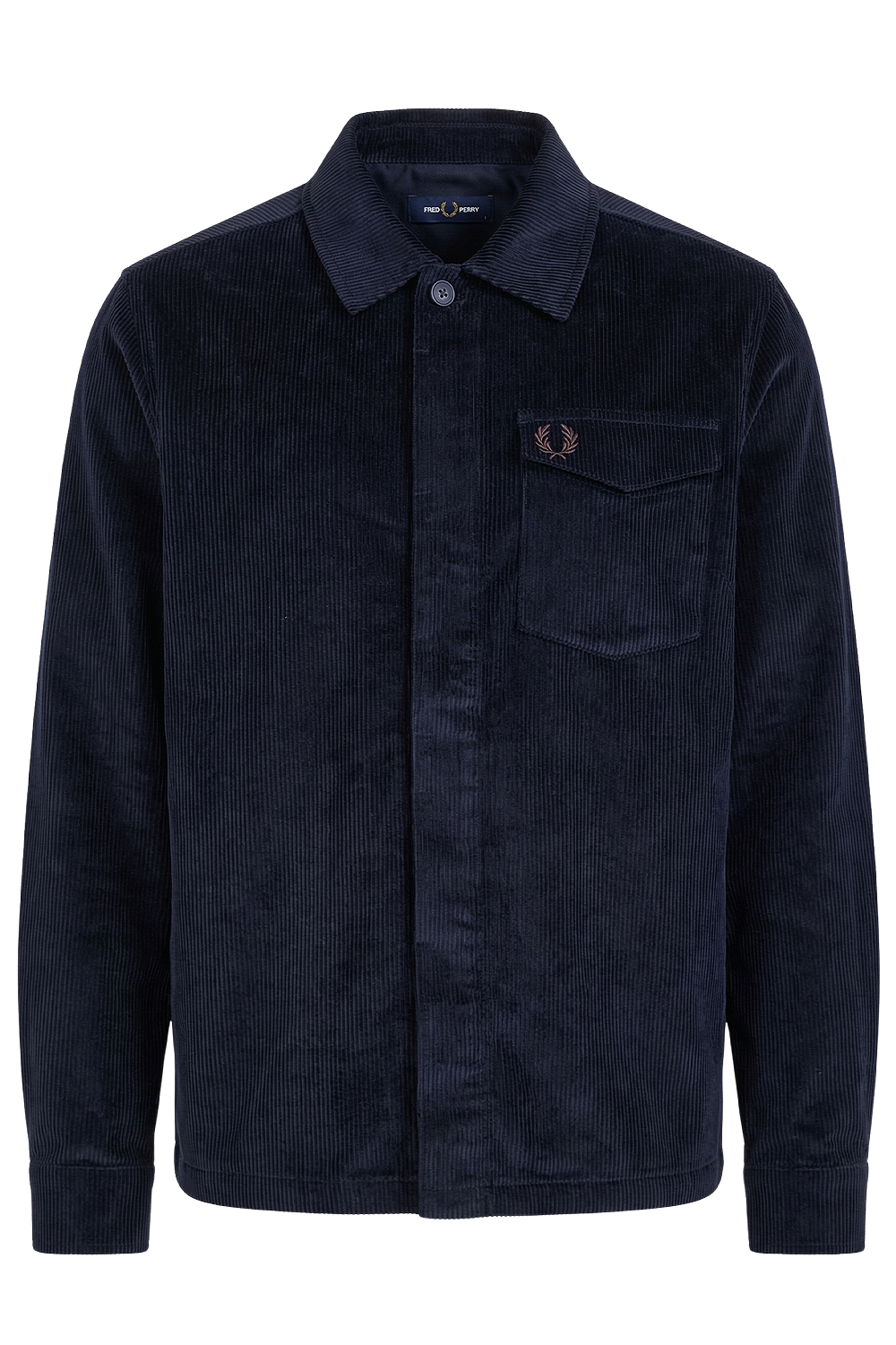 תמונה קידמית של חולצת ז'קט קורדרוי