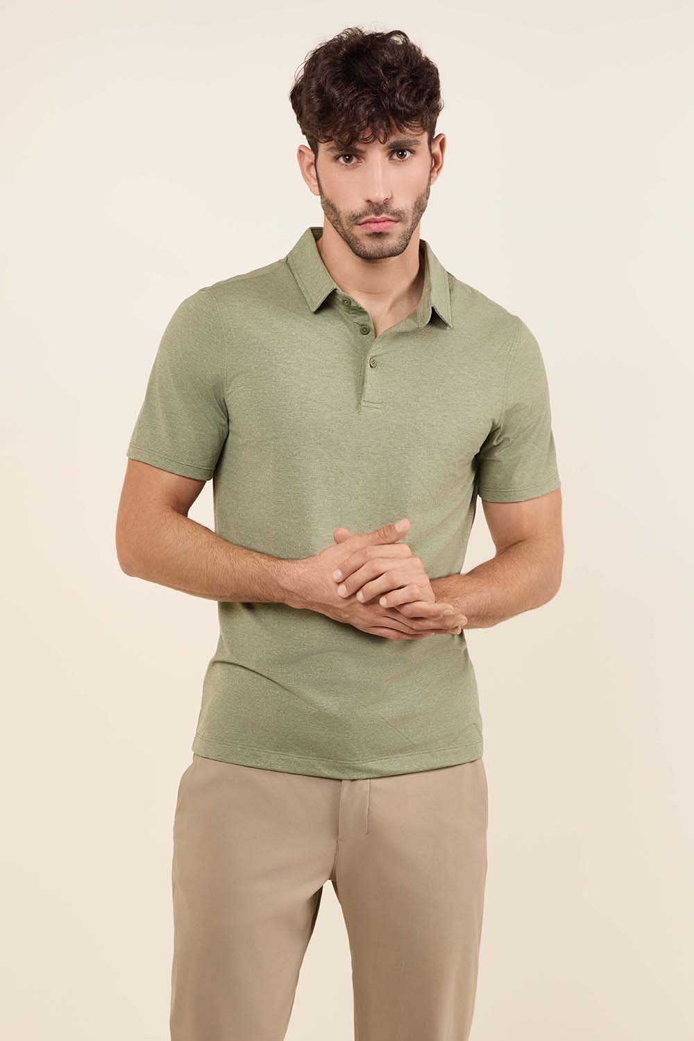 תמונת דוגמן קידמית של Evolution Short-Sleeve Polo Shirt