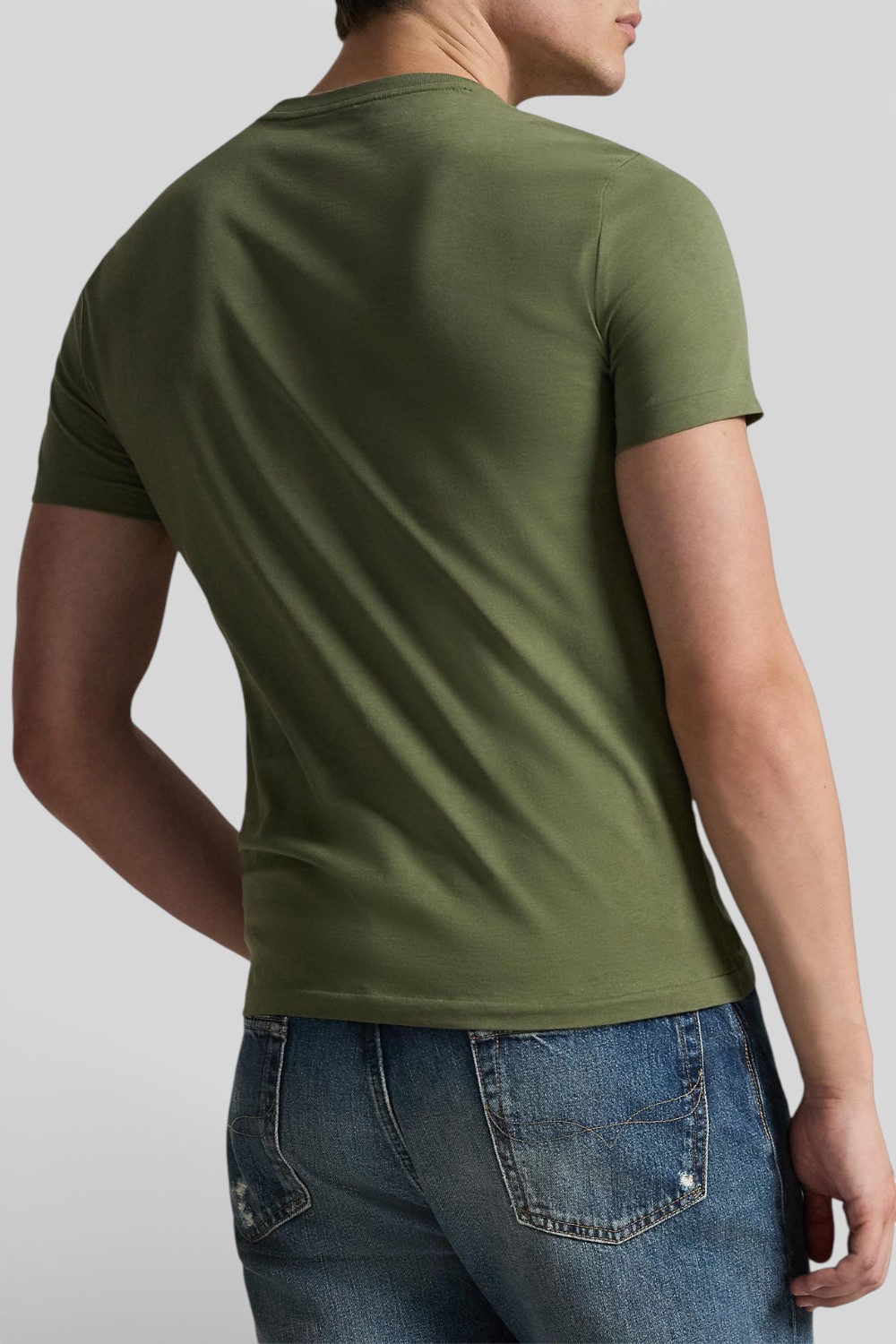 תמונת דוגמן אחורית של חולצת טי