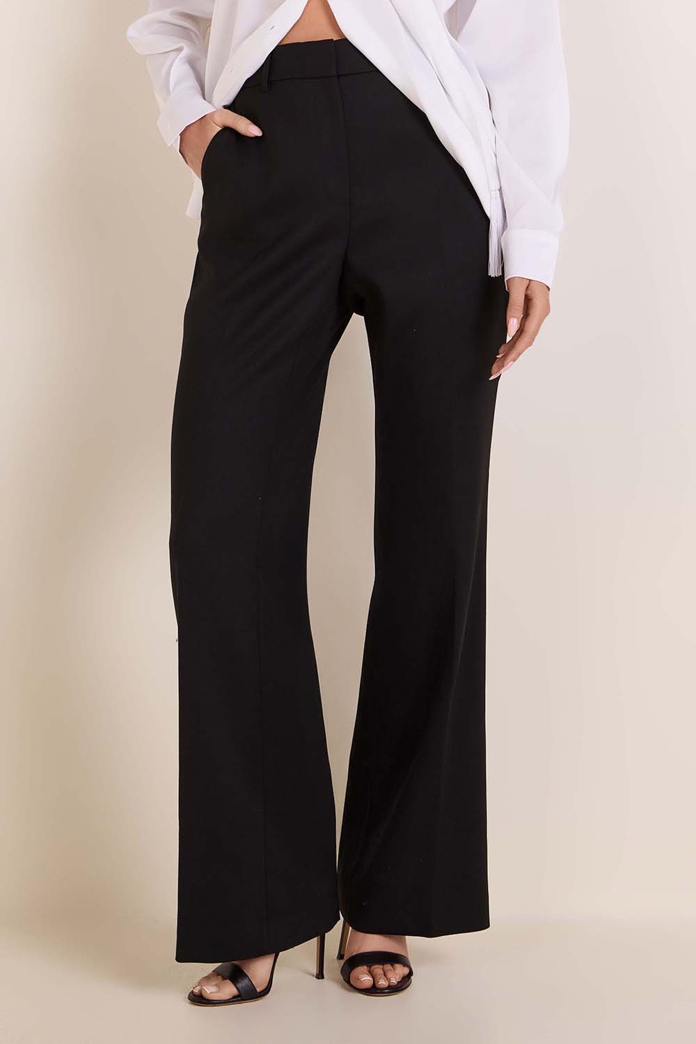 תמונת דוגמן קידמית של מכנסי חליפה מחוייטים