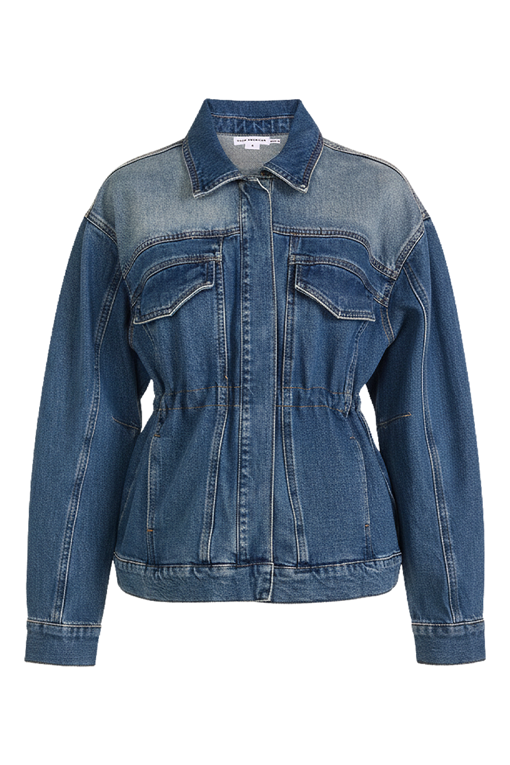 תמונה קידמית של ז'קט ג'ינס