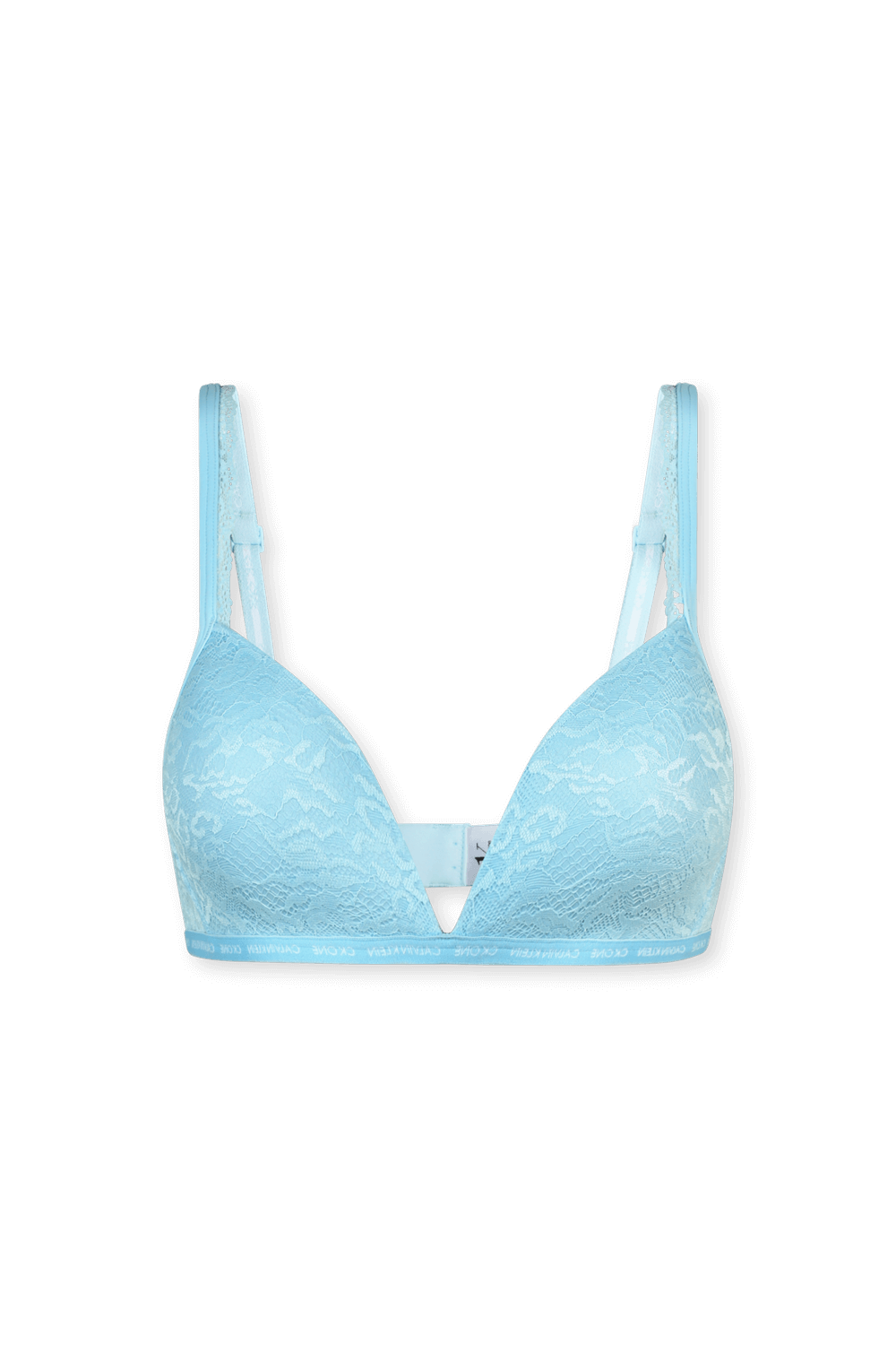 תמונה קידמית של חזיית תחרה תכלת