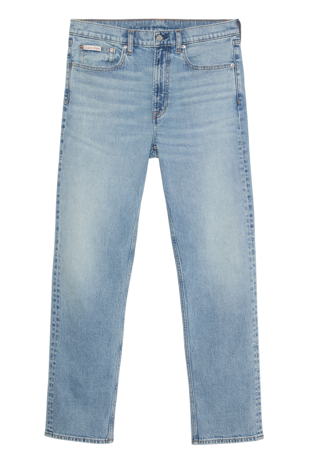 תמונה קידמית של מכנסי ג'ינס בגזרה ישרה