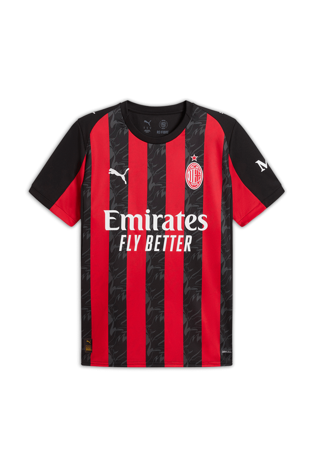 תמונה קידמית של חולצת הבית מילאן 2025-26