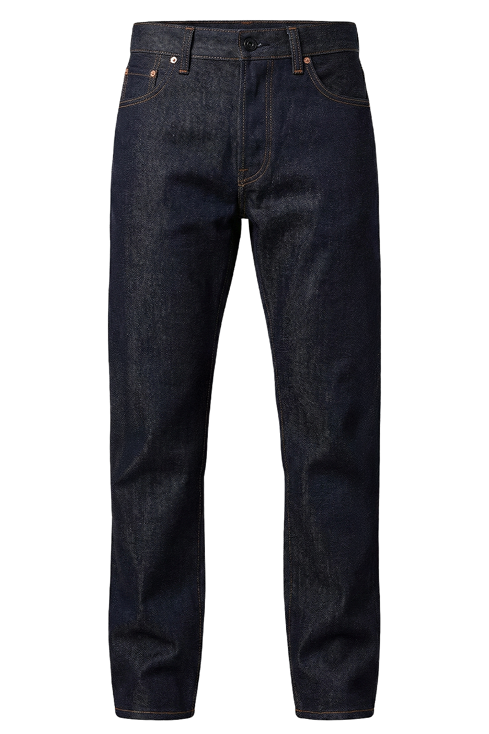 תמונה קידמית של מכנסי ג'ינס