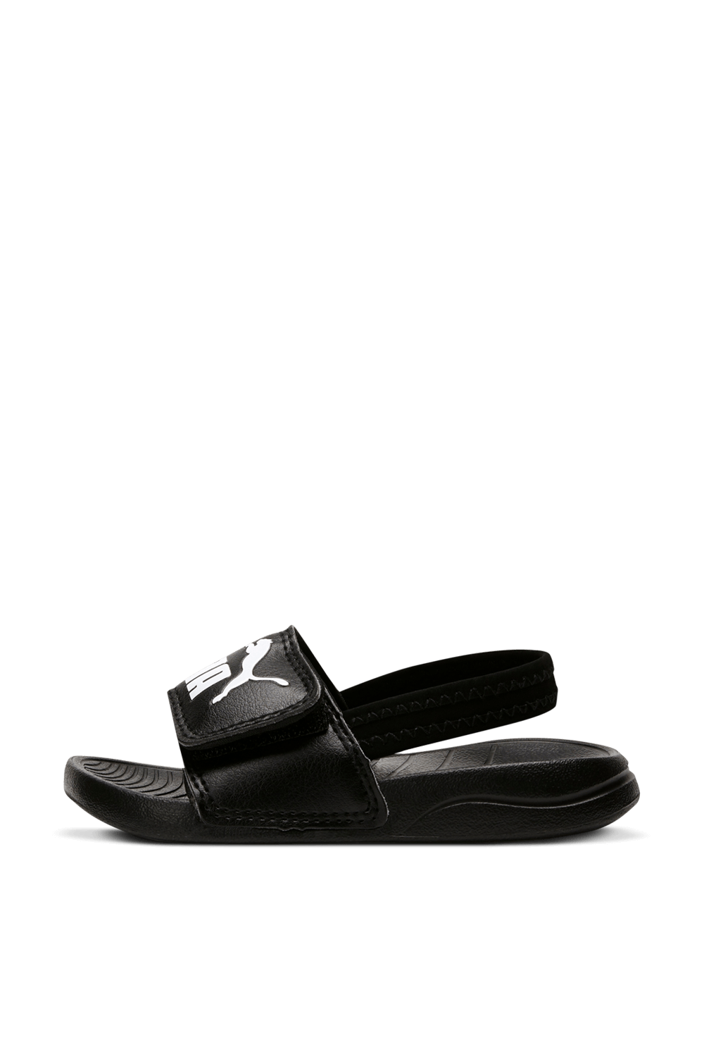 תמונת פנים של מידות 19-27 כפכפי סליידרס לוגו בשחור