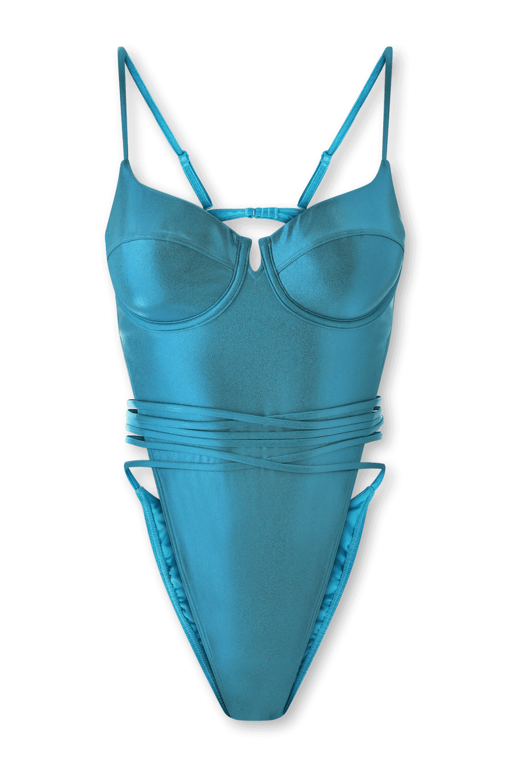 תמונה קידמית של אדידס X אייבי פארק בגד ים שלם בגזרת מחוך