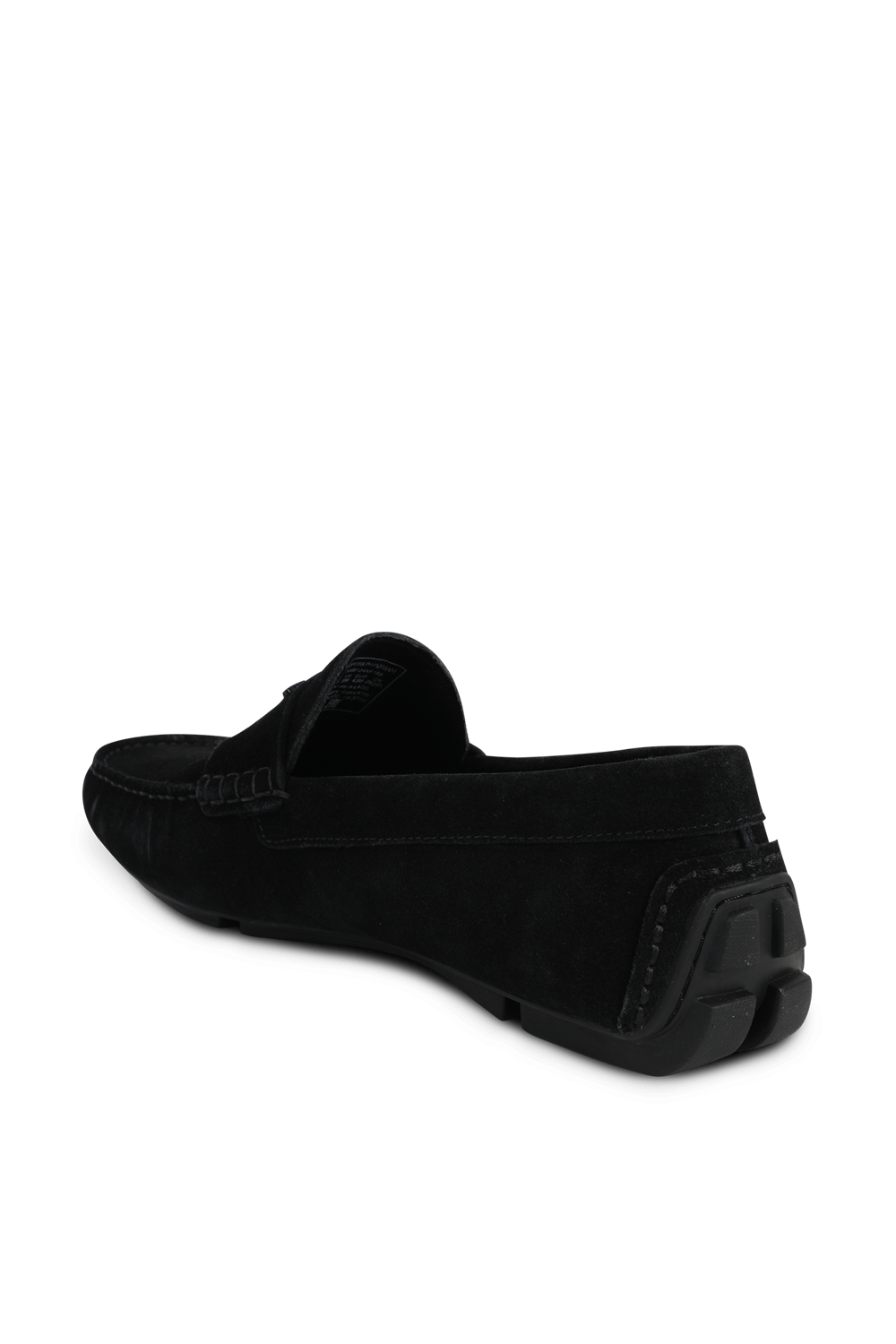 תמונה אחורית של נעלי לואפרס מזמש בצבע שחור