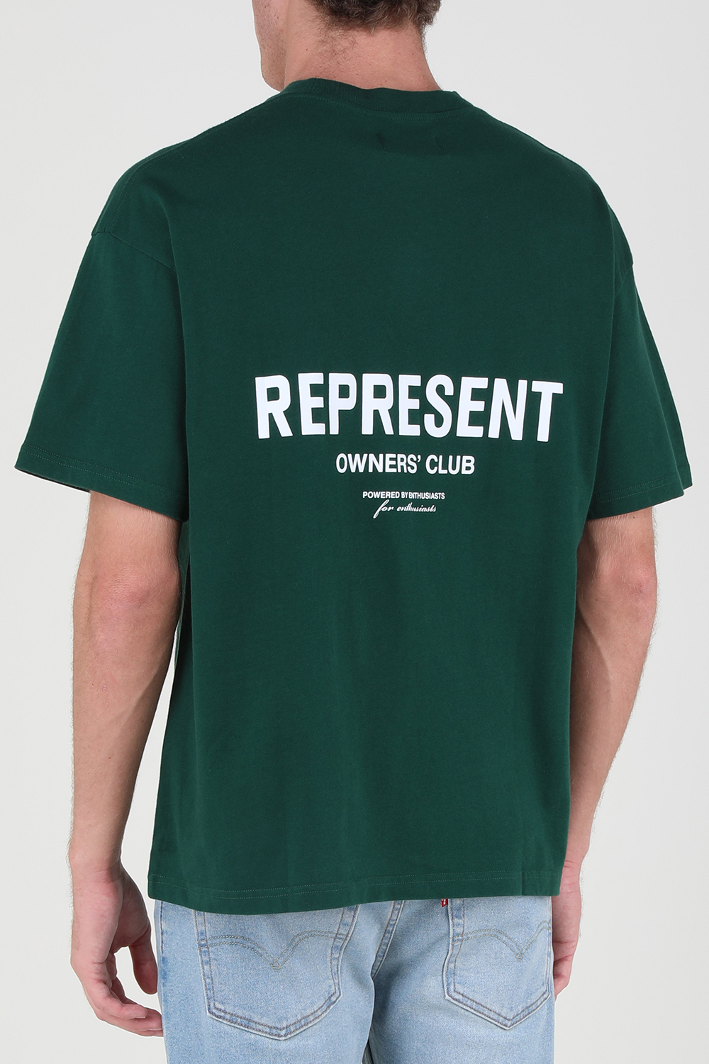 חולצת טי קלאסית עם לוגו REPRESENT